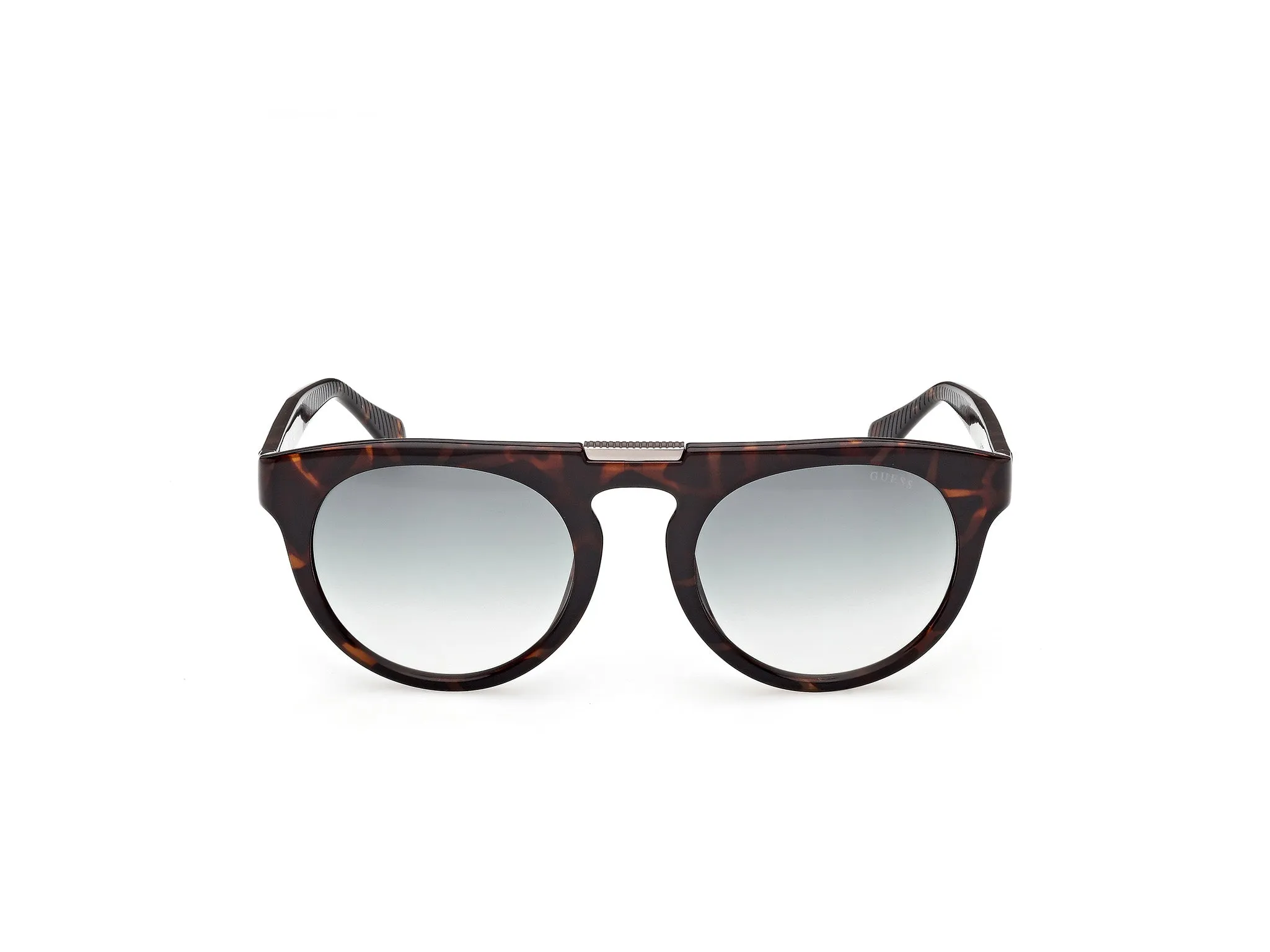 Guess GU00275 52P Occhiali da sole Iniettato Havana Verde Rotonda Normale - immagine 2