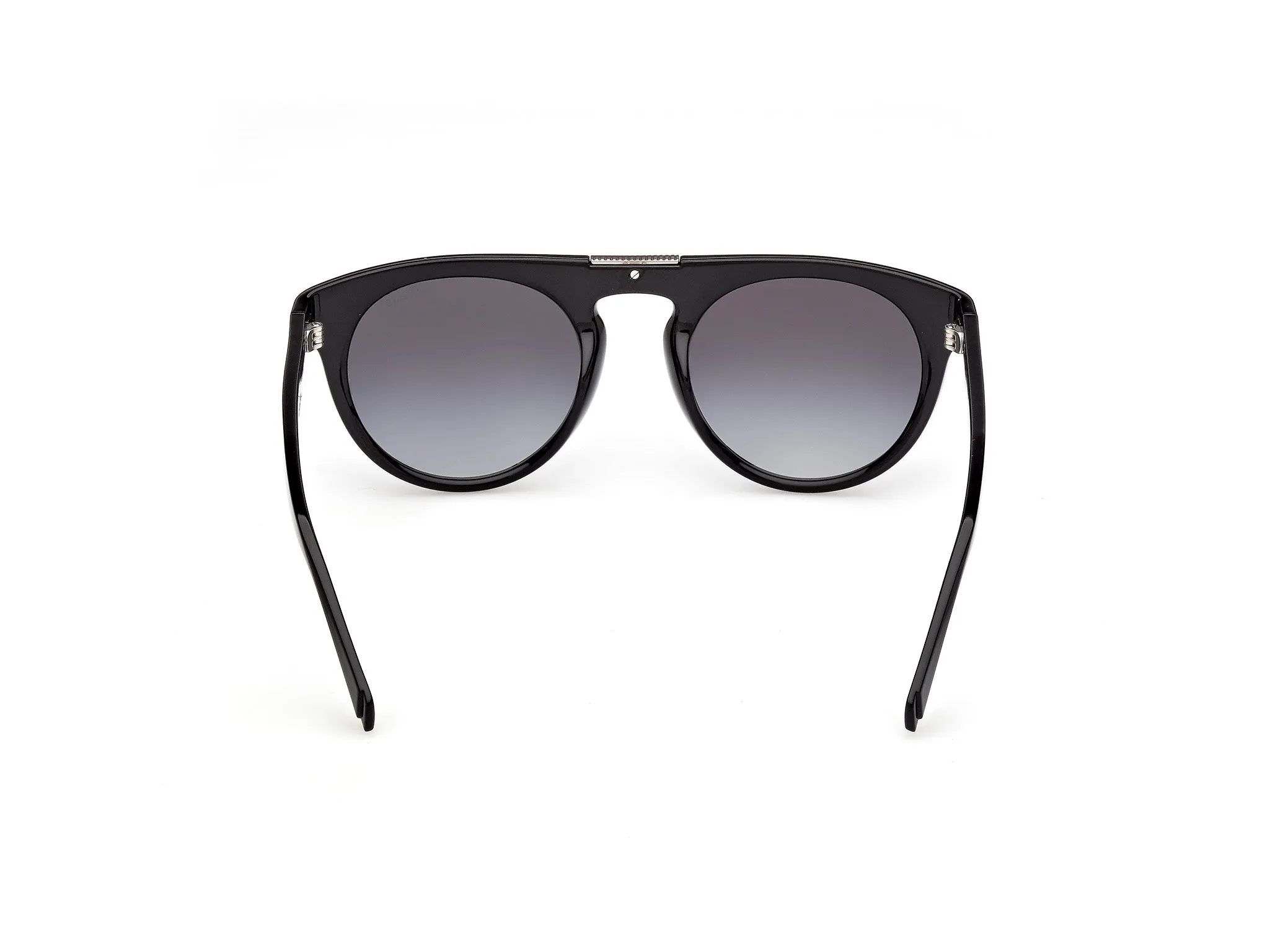 Guess GU00275 01B Occhiali da sole Iniettato Nero Fumo Rotonda Normale - immagine 4