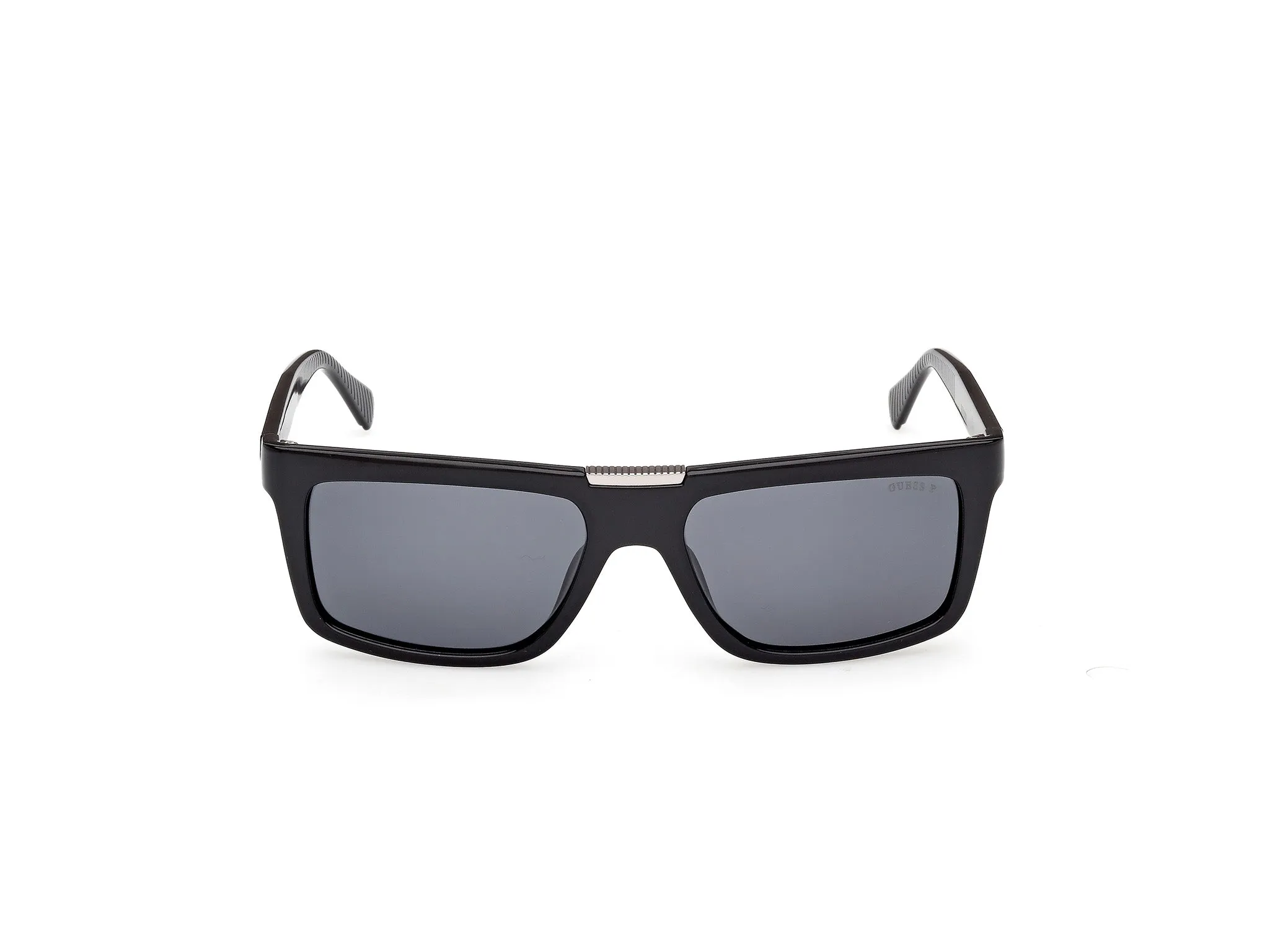 Guess GU00274 01D Occhiali da sole Iniettato Nero Fumo Squadrata Polarizzata - immagine 2