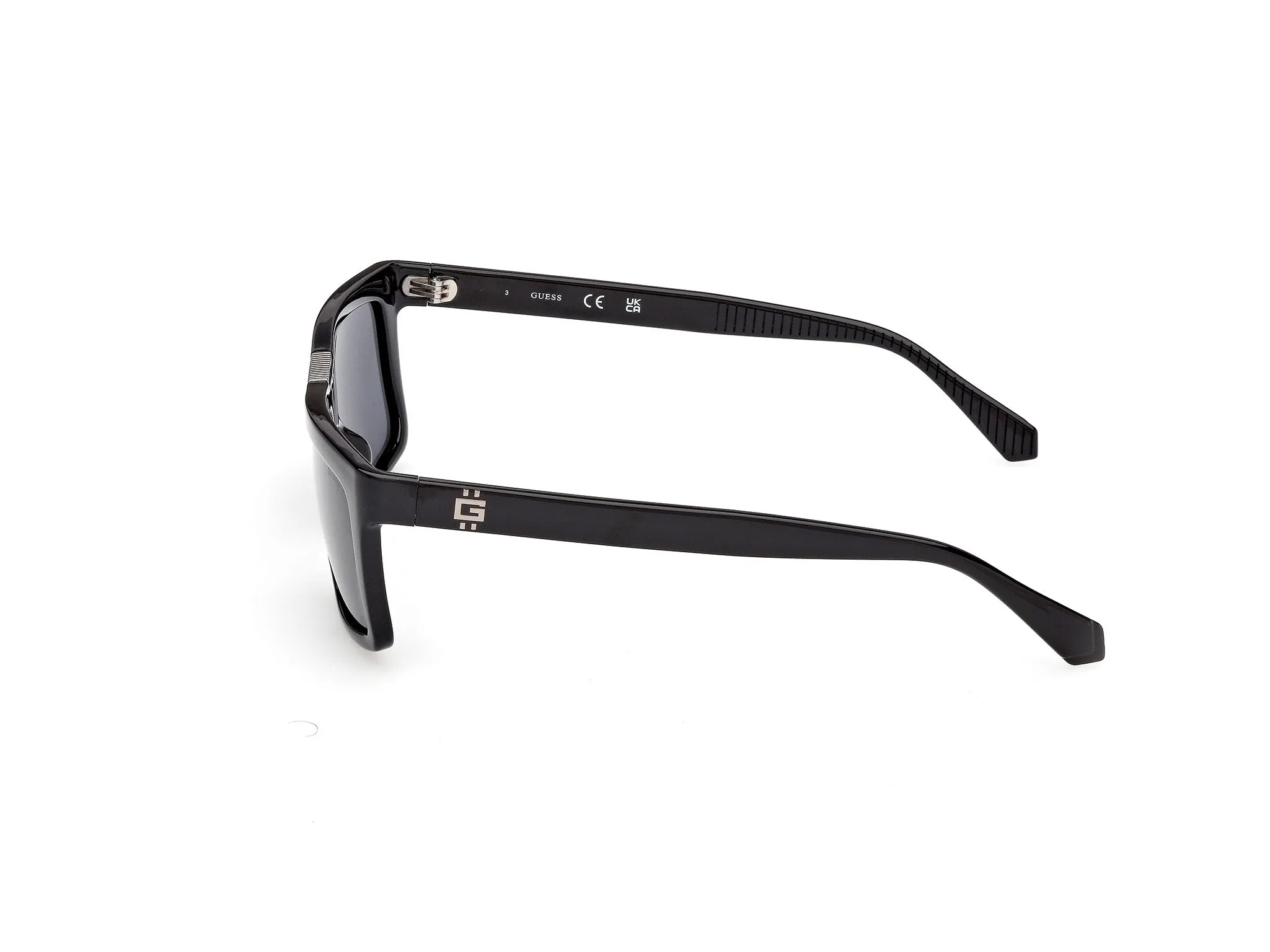 Guess GU00274 01D Occhiali da sole Iniettato Nero Fumo Squadrata Polarizzata - immagine 3