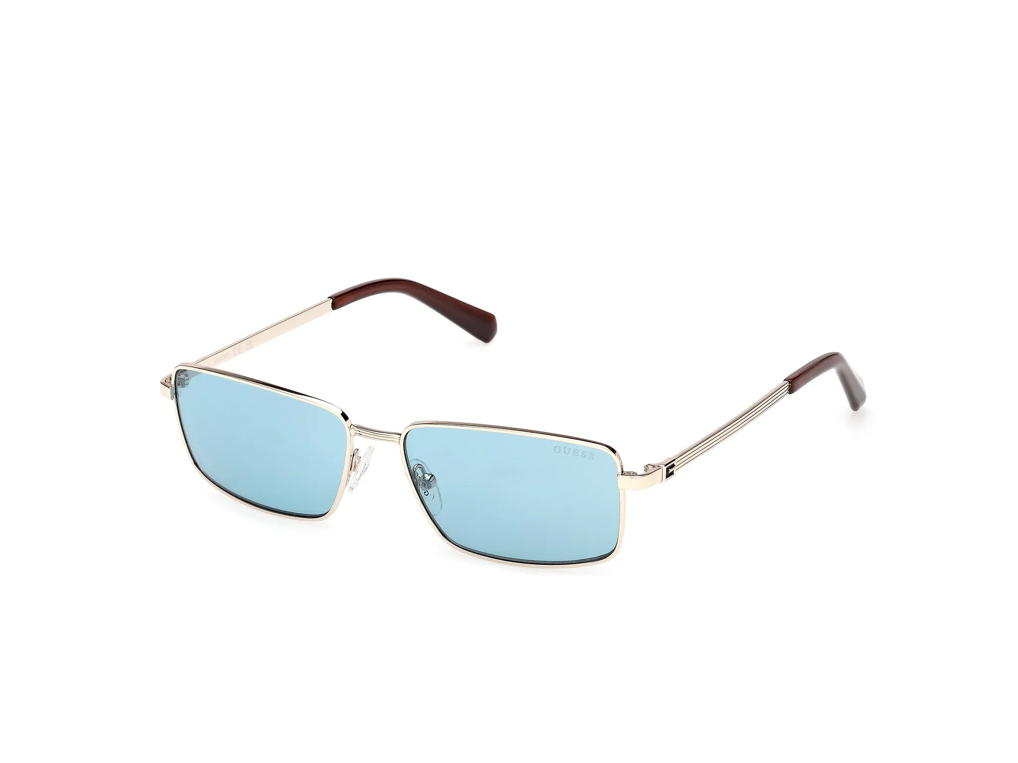 Guess GU00273 32V Occhiali da sole Metallo Oro Blu Squadrata Normale - immagine 1