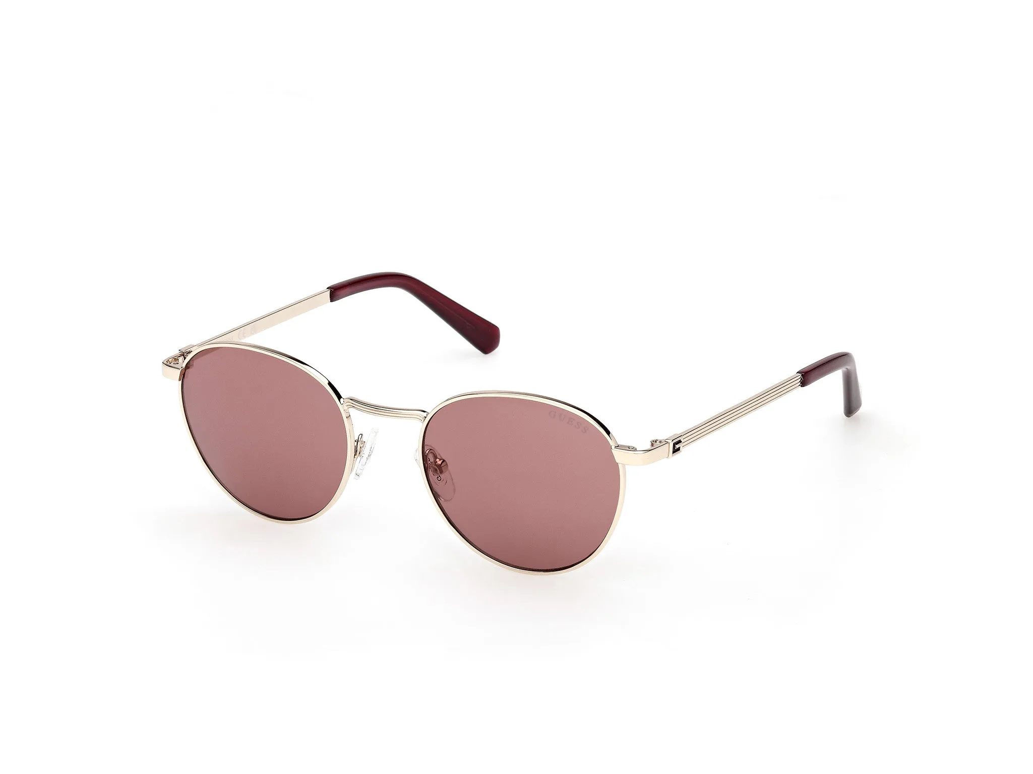Guess GU00272 32S Occhiali da sole Metallo Oro Bordeaux Rotonda Normale - immagine 1