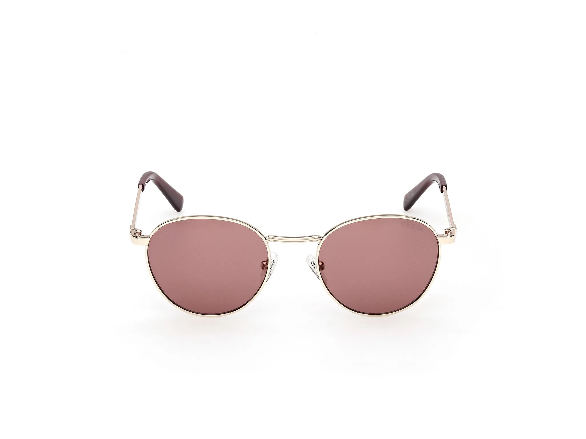 Guess GU00272 32S Occhiali da sole Metallo Oro Bordeaux Rotonda Normale - immagine 2