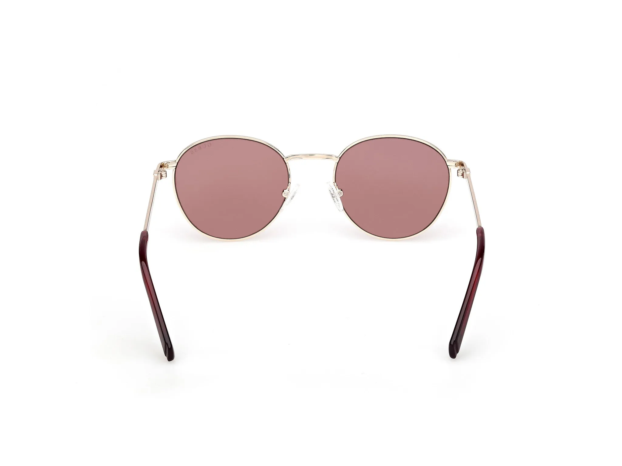 Guess GU00272 32S Occhiali da sole Metallo Oro Bordeaux Rotonda Normale - immagine 4