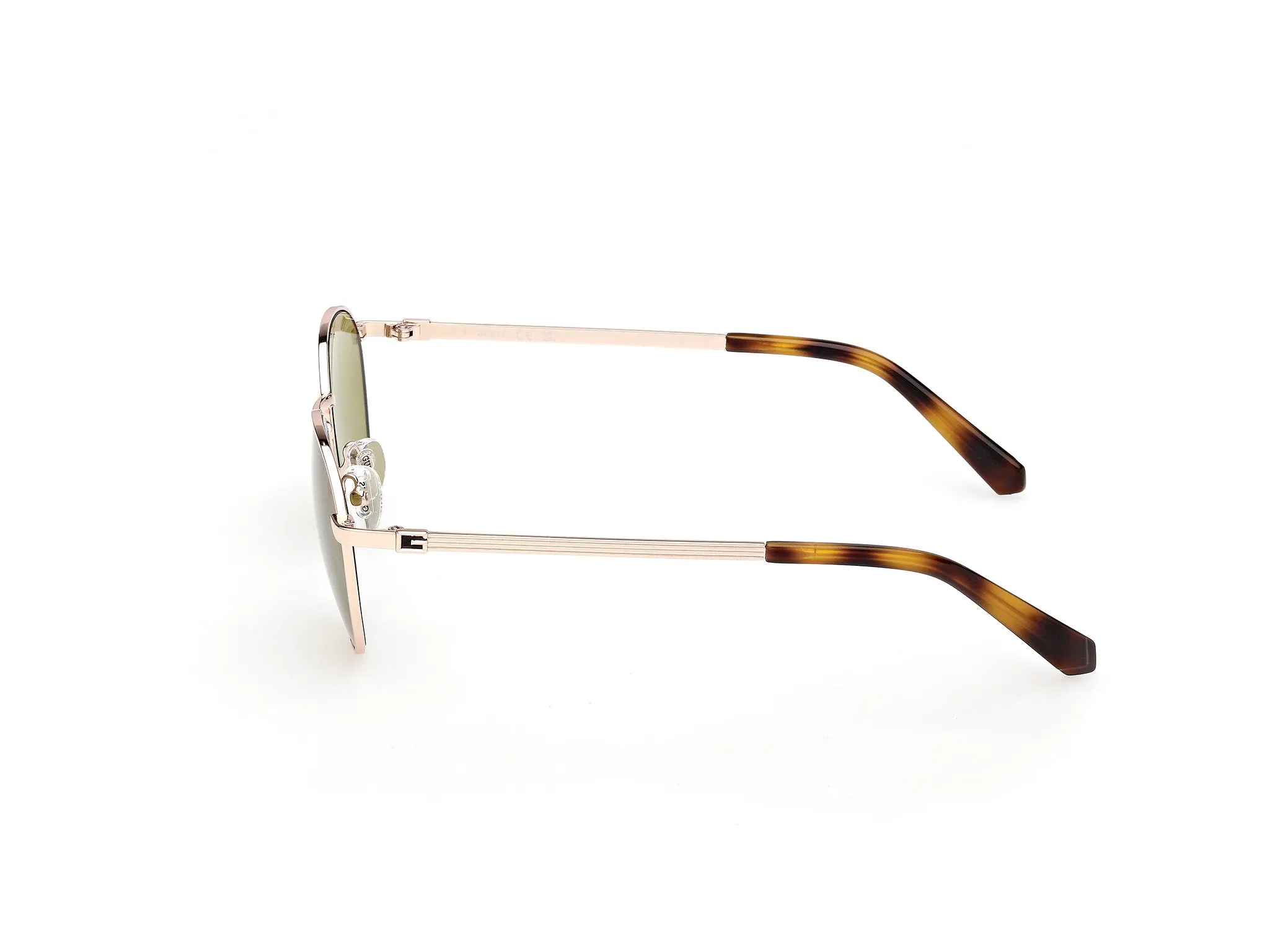 Guess GU00272 32N Occhiali da sole Metallo Oro Verde Rotonda Normale - immagine 3