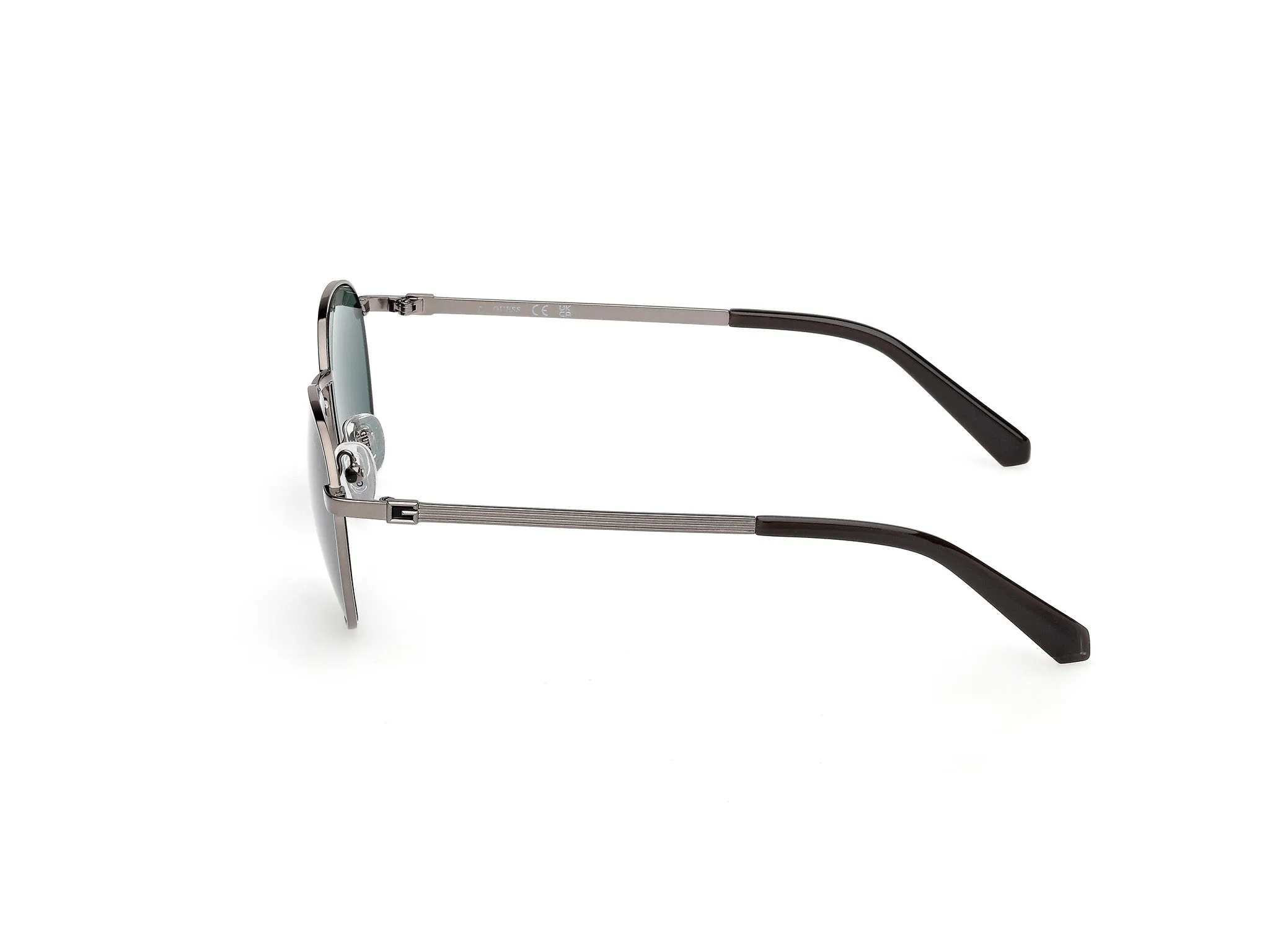 Guess GU00272 08N Occhiali da sole Metallo Canna di fucile Verde Rotonda Normale - immagine 3