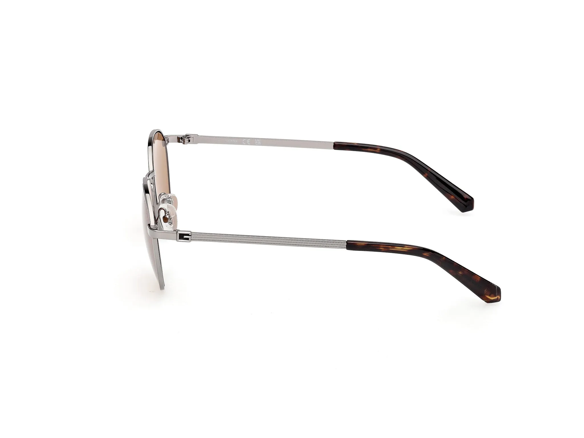 Guess GU00272 08E Occhiali da sole Metallo Canna di fucile Marrone Rotonda Normale - immagine 3