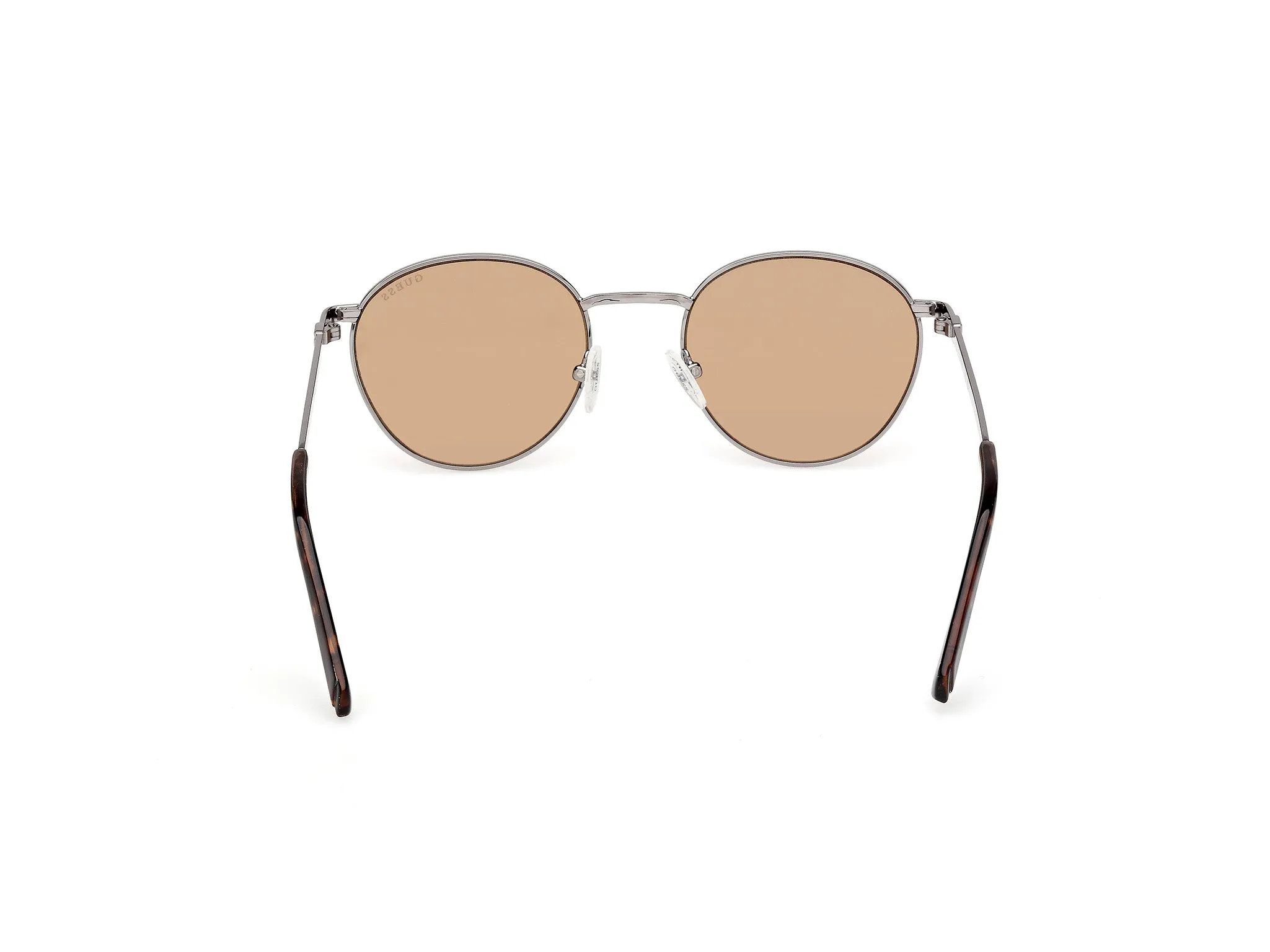 Guess GU00272 08E Occhiali da sole Metallo Canna di fucile Marrone Rotonda Normale - immagine 4