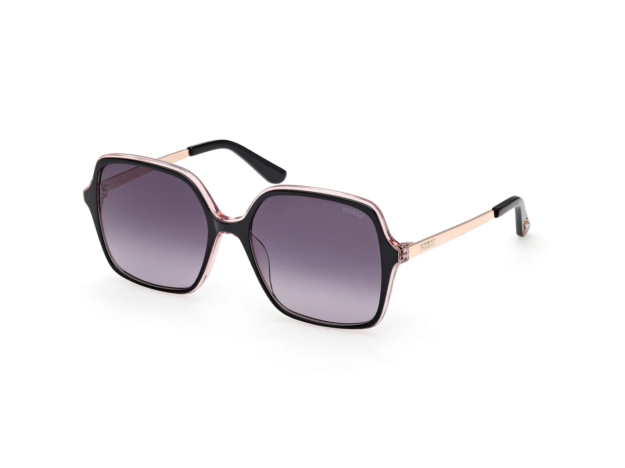 Guess GU00270 01B Occhiali da sole Acetato Nero Fumo Squadrata Normale - immagine 1