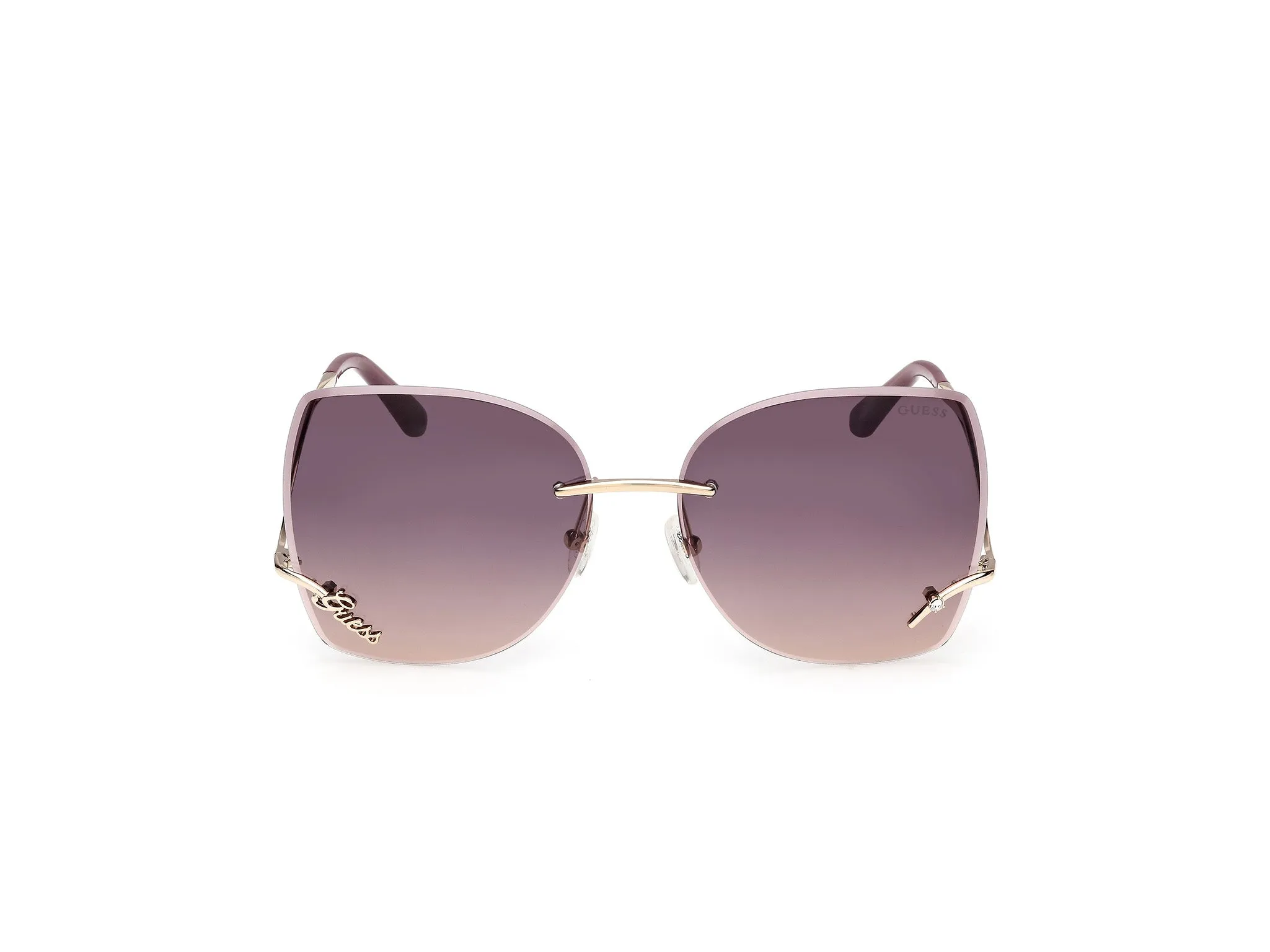 Guess GU00269 32Z Occhiali da sole Metallo Oro Viola Squadrata Normale - immagine 2