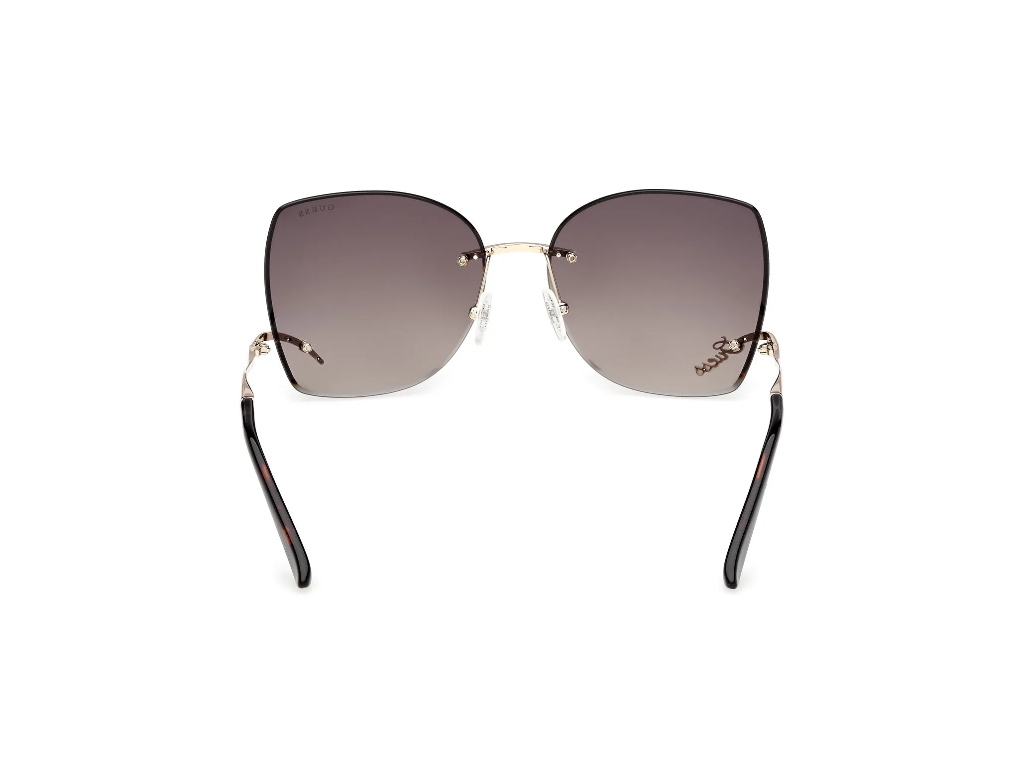 Guess GU00269 32F Occhiali da sole Metallo Oro Marrone Squadrata Normale - immagine 4