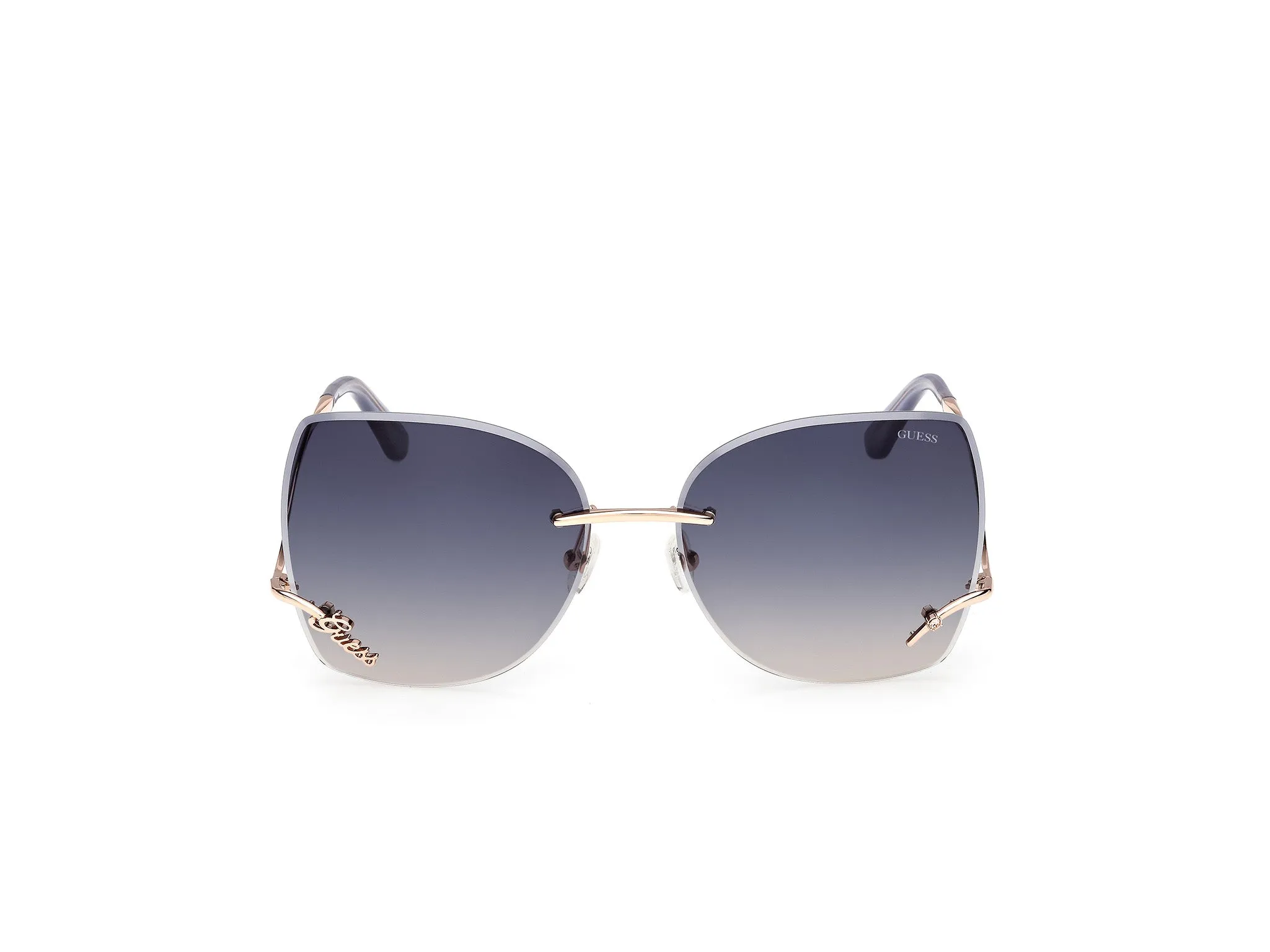 Guess GU00269 28B Occhiali da sole Metallo Oro Fumo Squadrata Normale - immagine 2