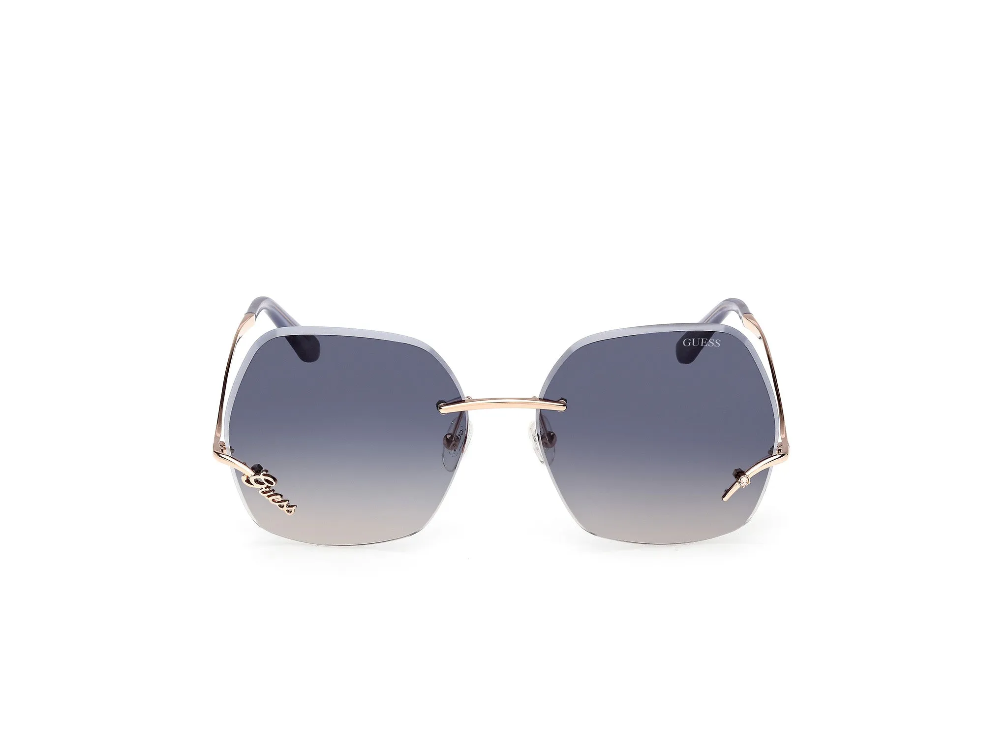 Guess GU00268 28B Occhiali da sole Metallo Oro Fumo Farfalla Normale - immagine 2