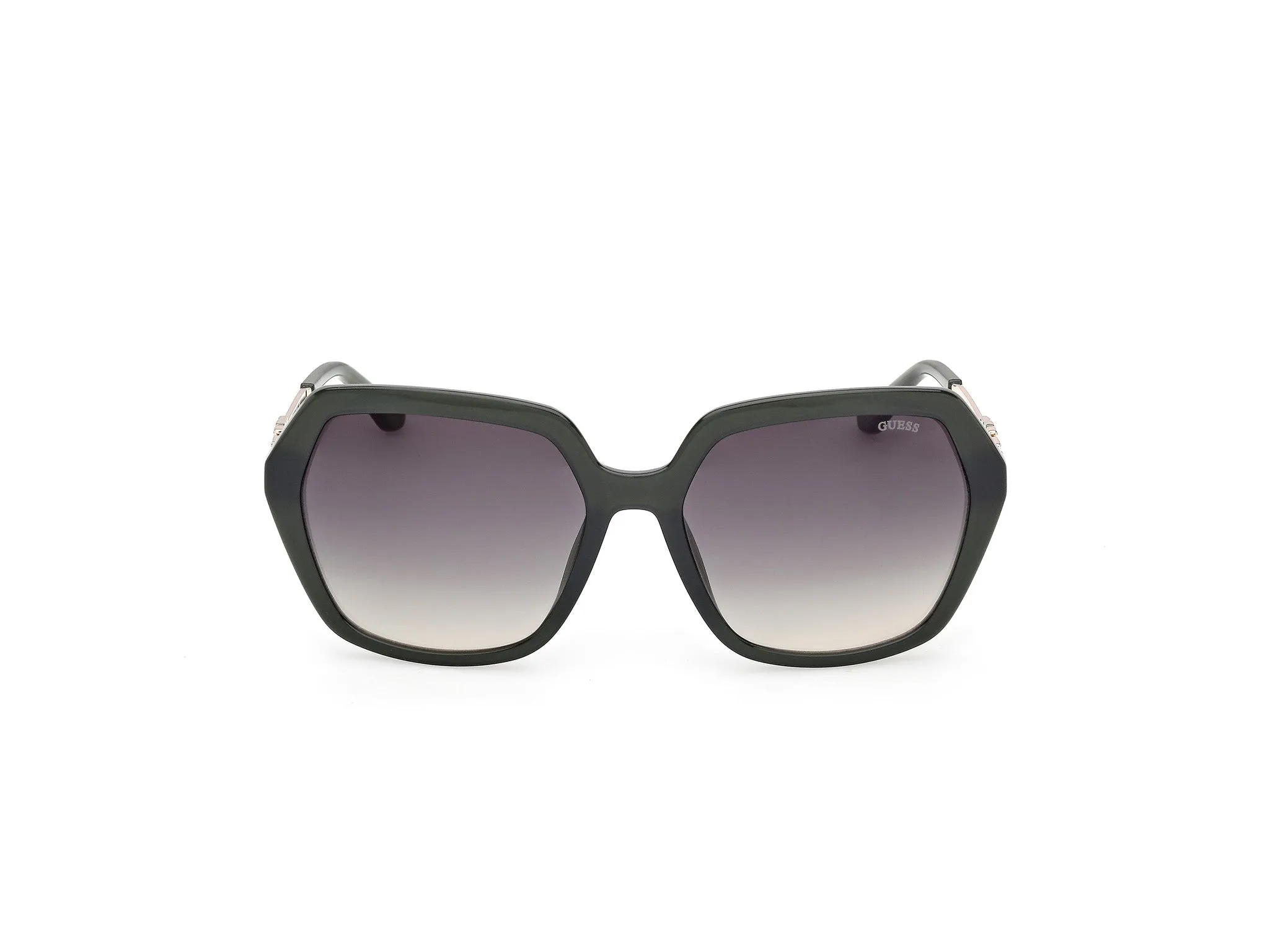 Guess GU00267 96P Occhiali da sole Iniettato Verde Verde Geometrica Normale - immagine 2