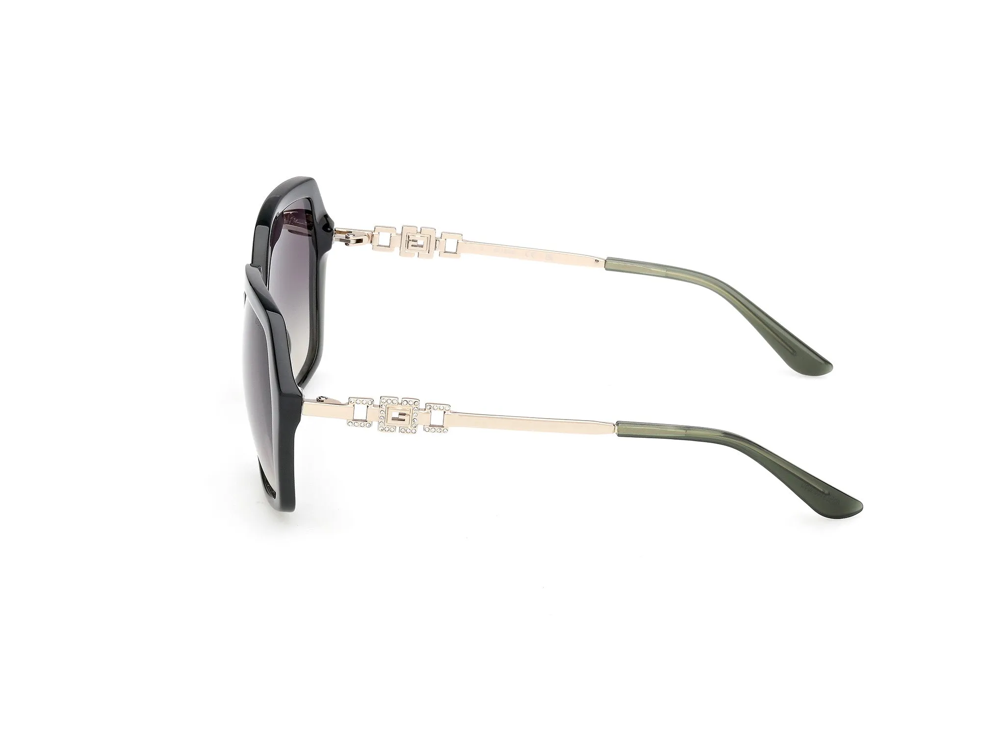 Guess GU00267 96P Occhiali da sole Iniettato Verde Verde Geometrica Normale - immagine 3