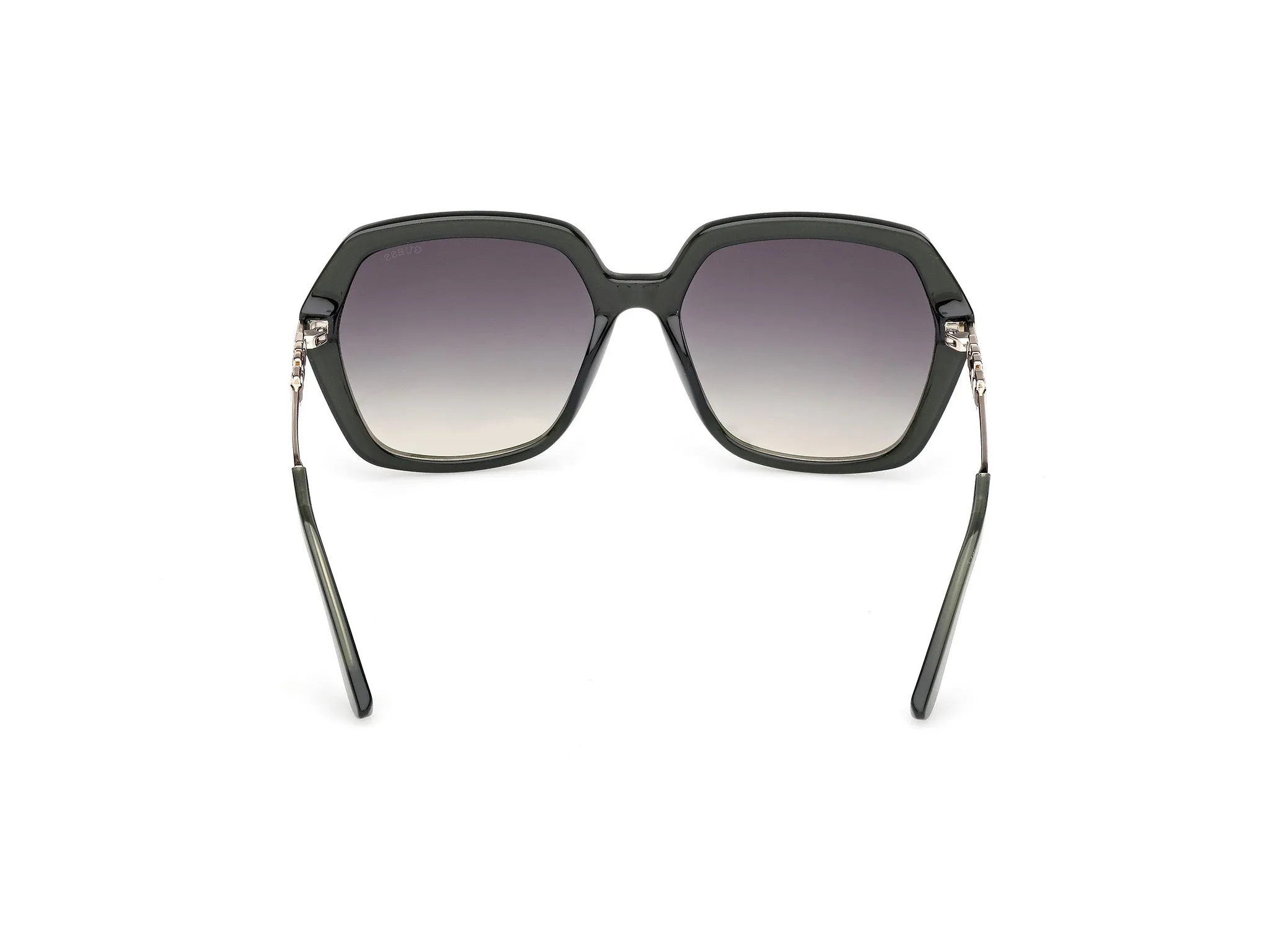 Guess GU00267 96P Occhiali da sole Iniettato Verde Verde Geometrica Normale - immagine 4
