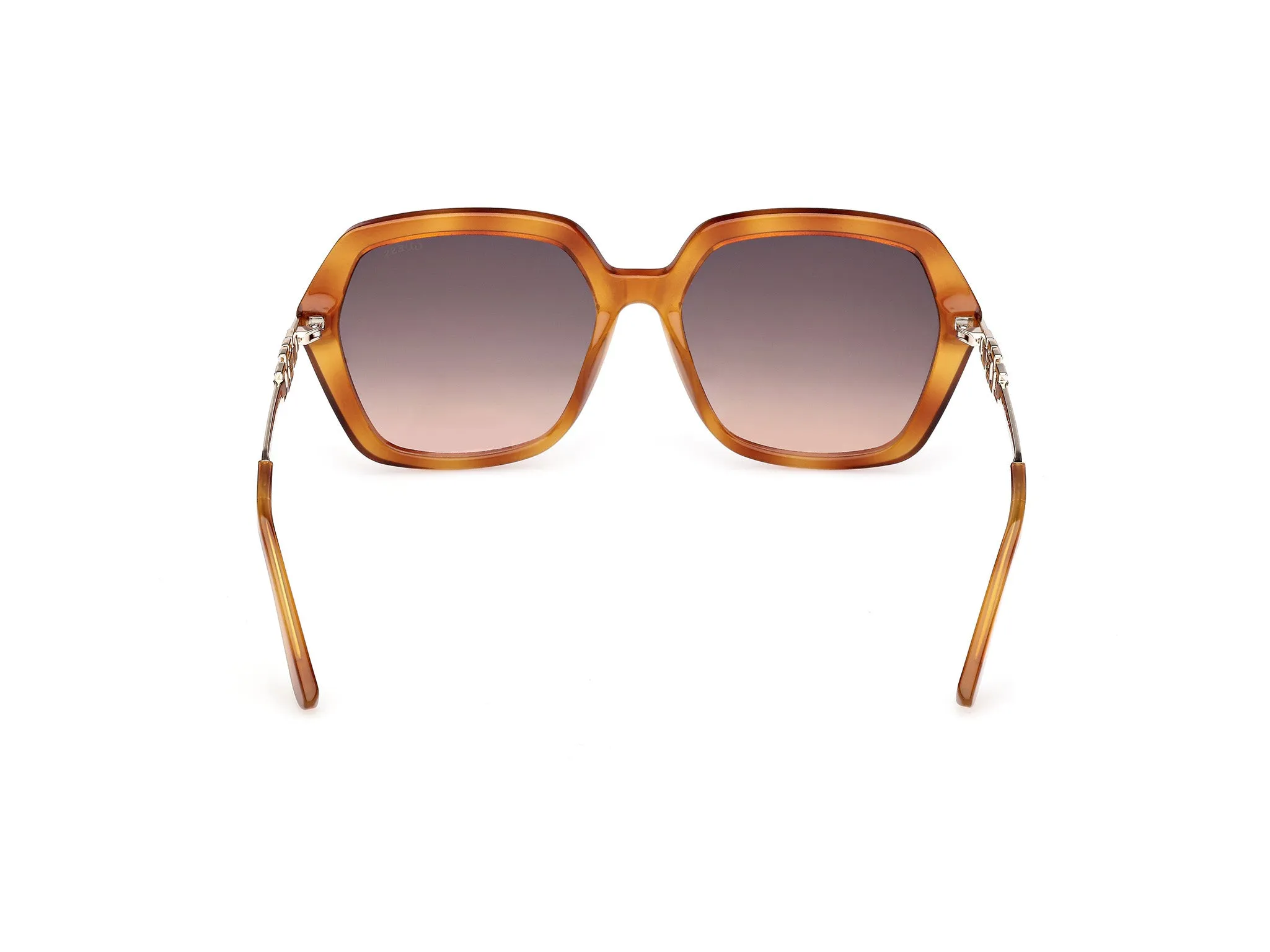 Guess GU00267 53F Occhiali da sole Iniettato Havana Marrone Geometrica Normale - immagine 4