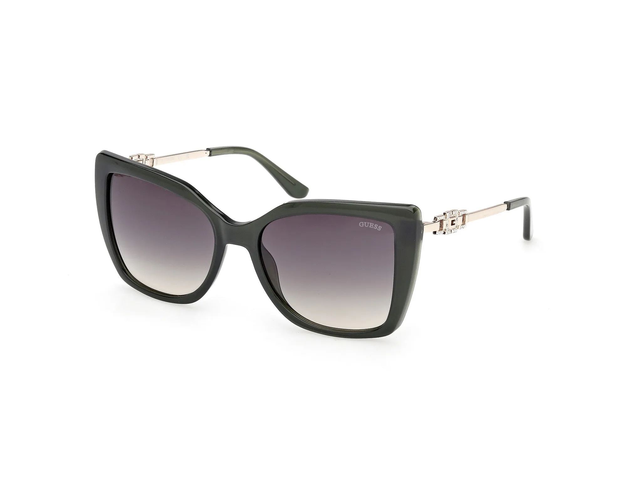 Guess GU00266 96P Occhiali da sole Iniettato Verde Verde Squadrata Normale - immagine 1