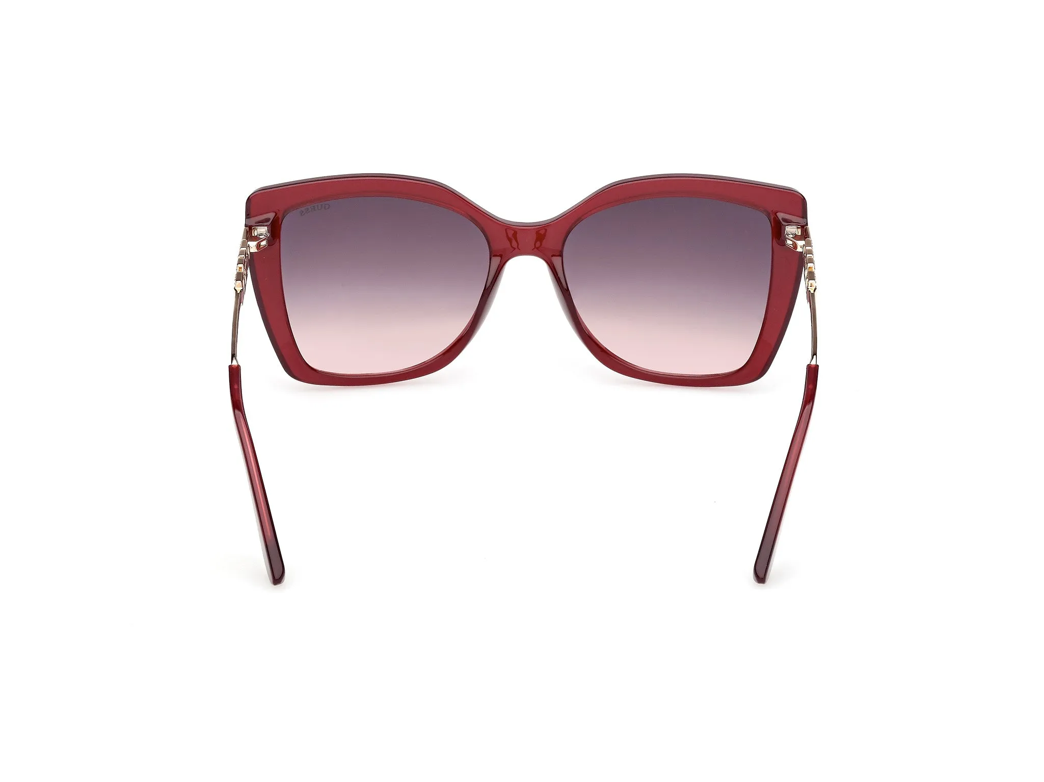 Guess GU00266 69Z Occhiali da sole Iniettato Bordeaux Viola Squadrata Normale - immagine 4