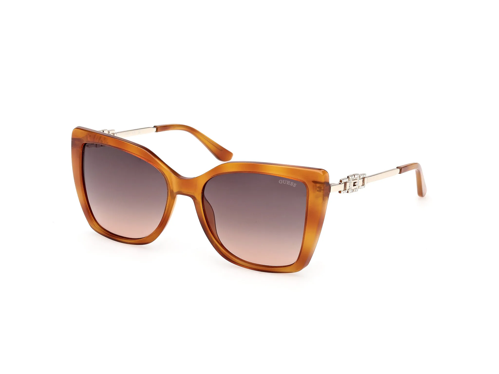 Guess GU00266 53F Occhiali da sole Iniettato Havana Marrone Squadrata Normale - immagine 1