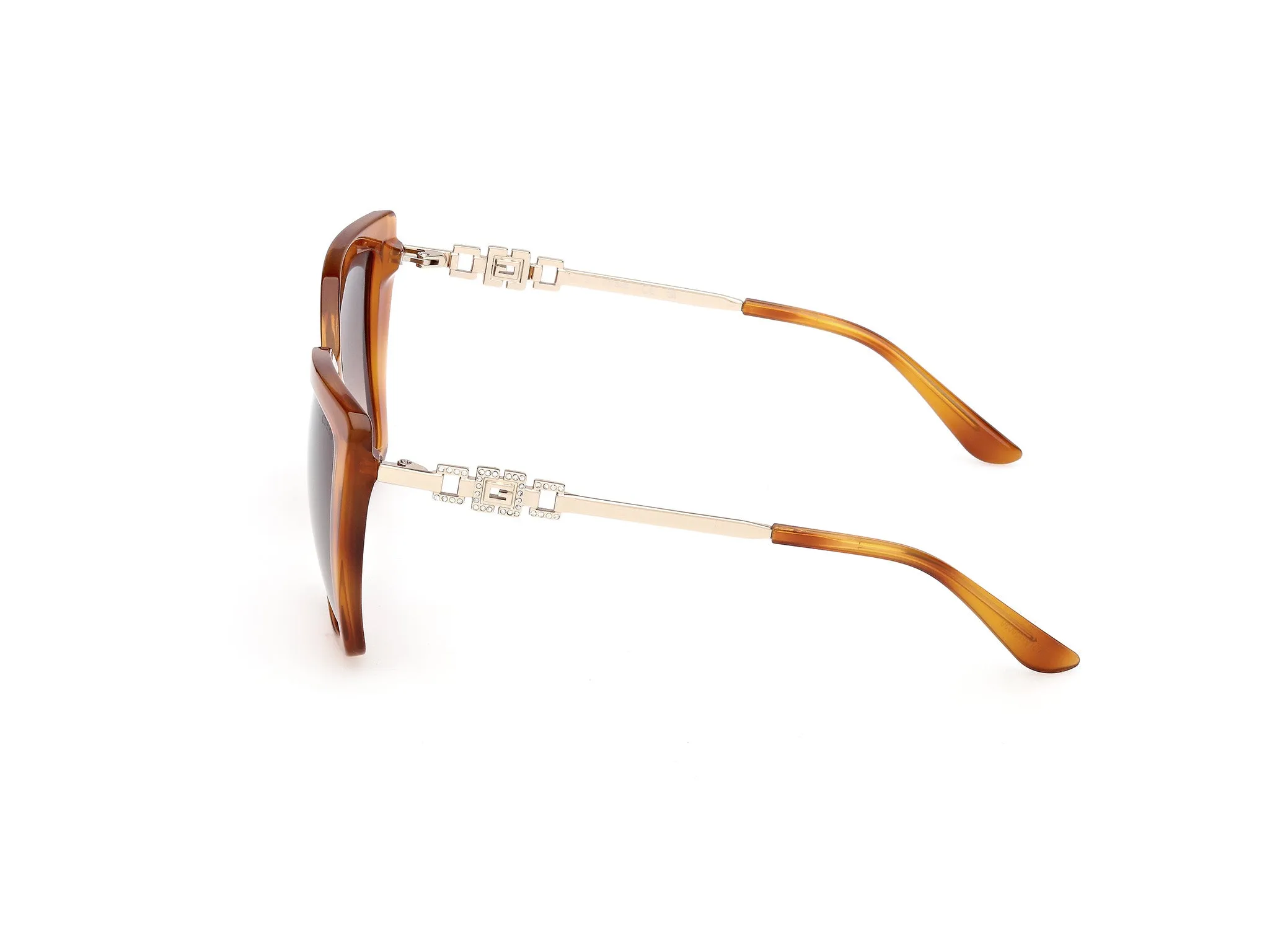 Guess GU00266 53F Occhiali da sole Iniettato Havana Marrone Squadrata Normale - immagine 3