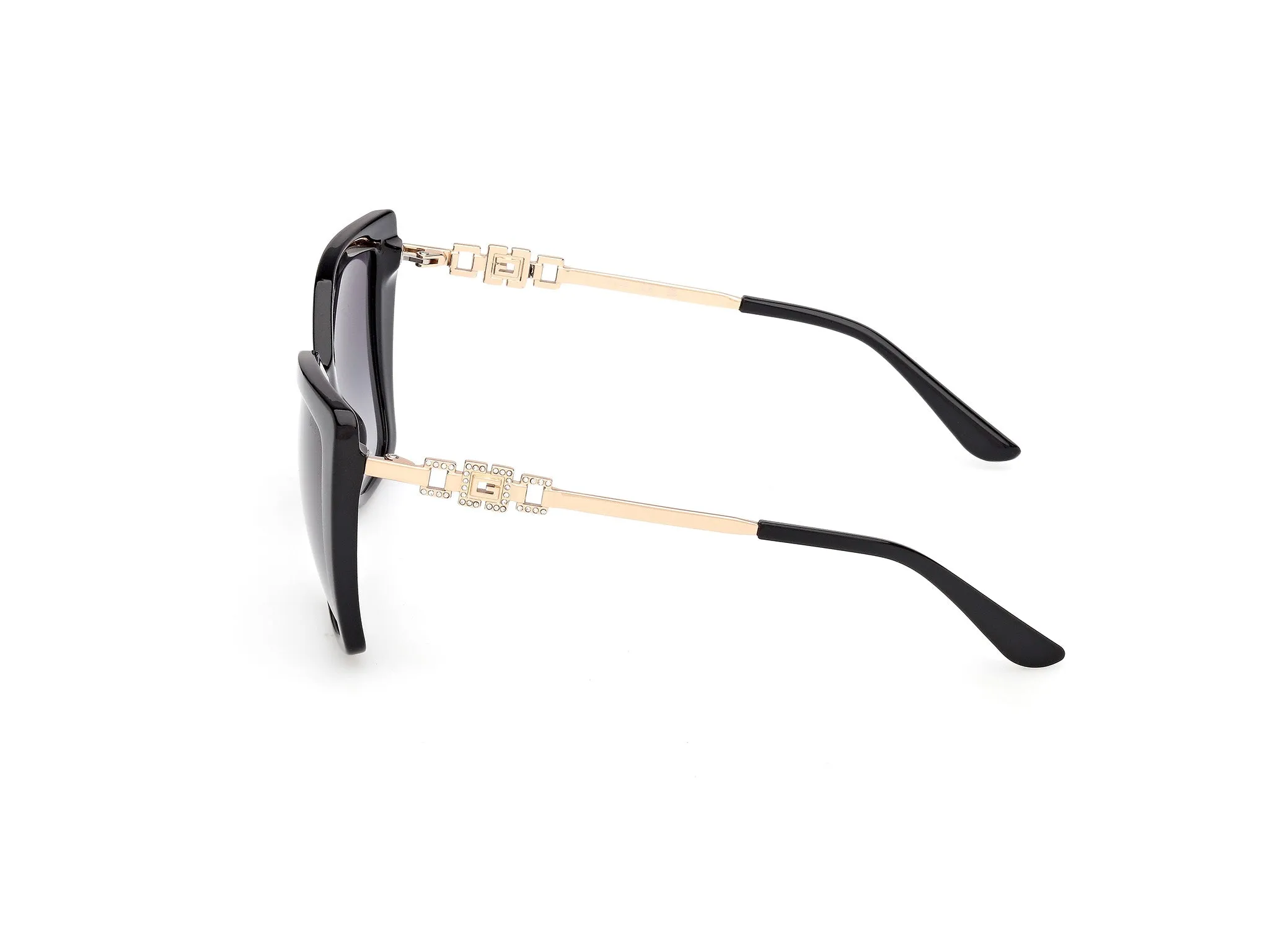 Guess GU00266 01B Occhiali da sole Iniettato Nero Fumo Squadrata Normale - immagine 3