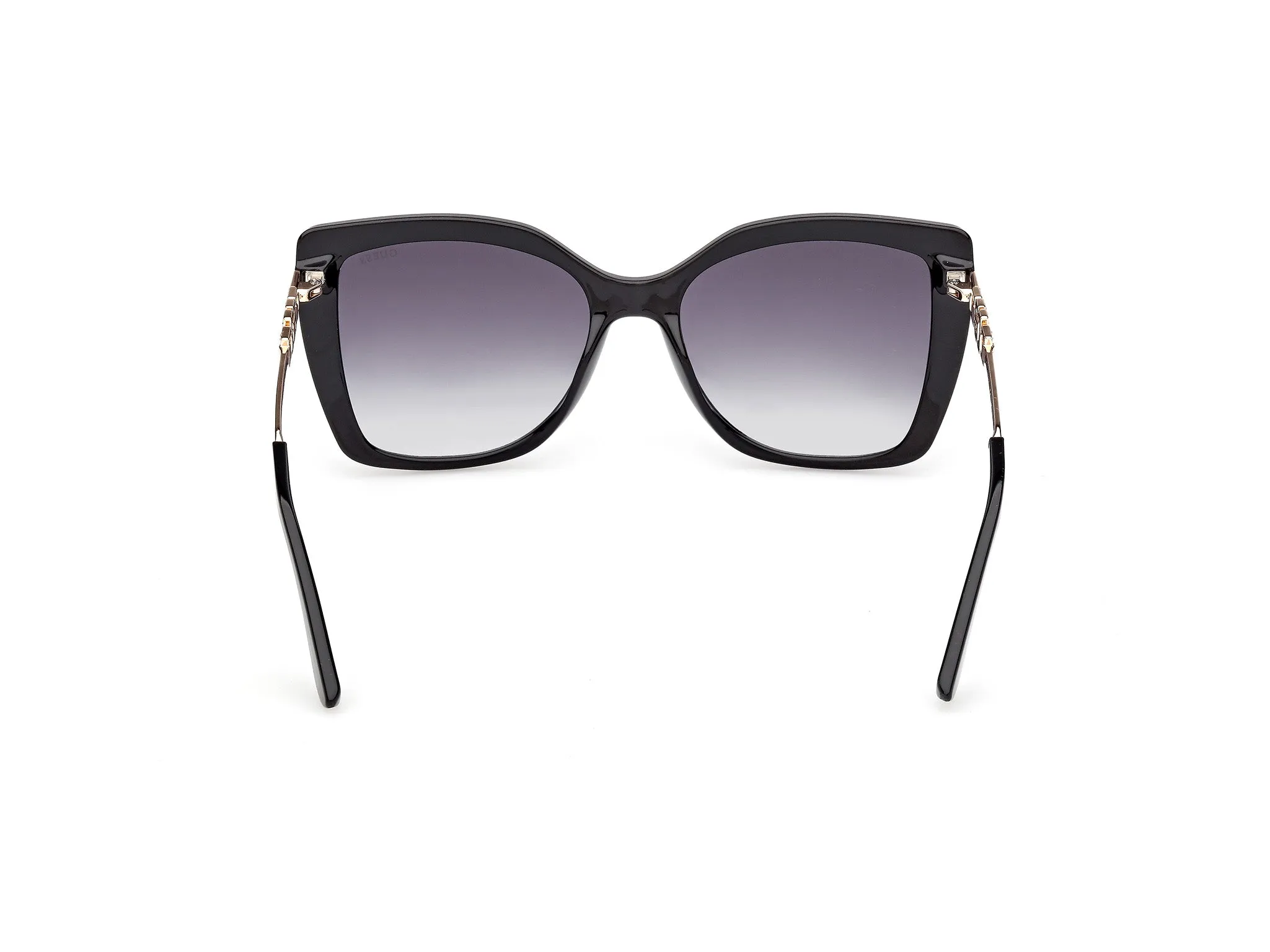 Guess GU00266 01B Occhiali da sole Iniettato Nero Fumo Squadrata Normale - immagine 4
