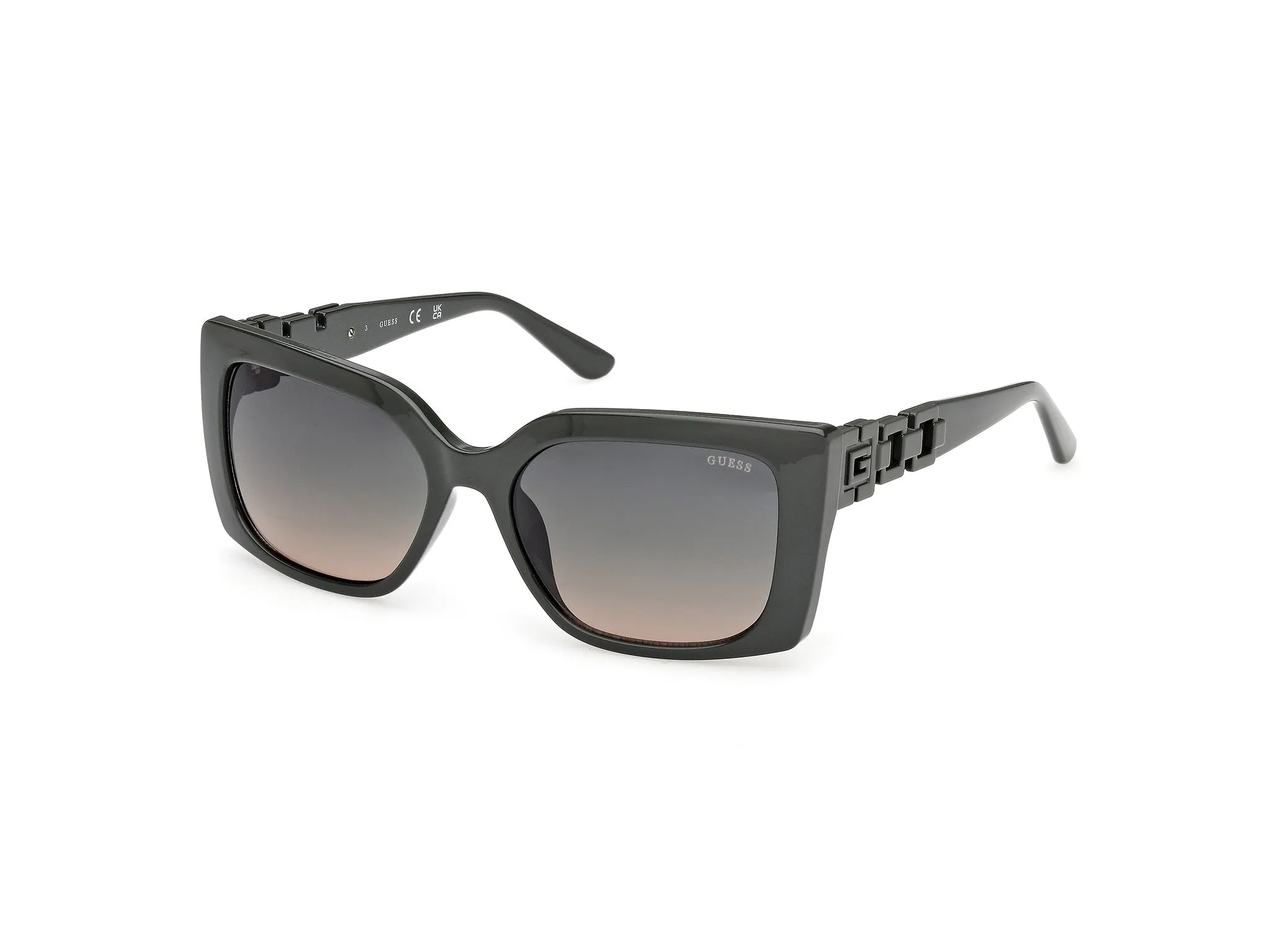 Guess GU00265-H 96P Occhiali da sole Iniettato Verde Verde Squadrata Normale - immagine 1