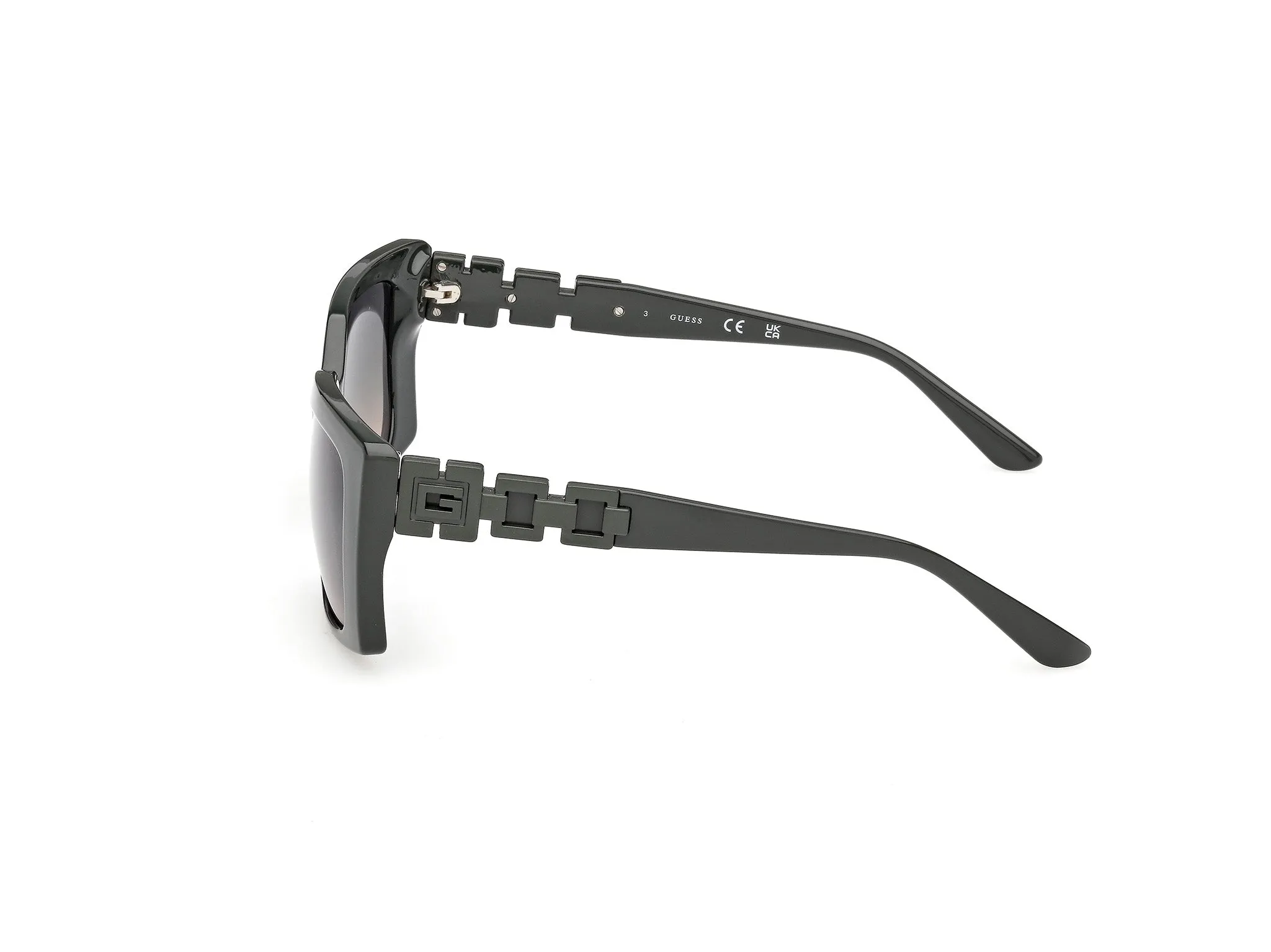 Guess GU00265-H 96P Occhiali da sole Iniettato Verde Verde Squadrata Normale - immagine 3