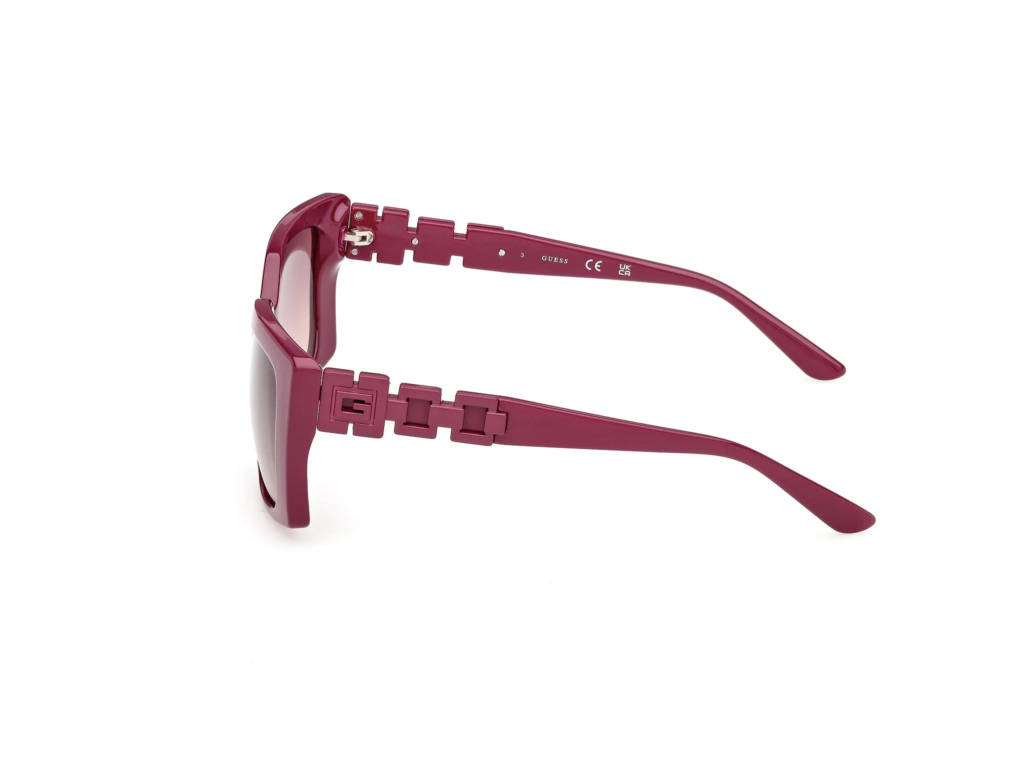 Guess GU00265-H 81T Occhiali da sole Iniettato Viola Bordeaux Squadrata Normale - immagine 3