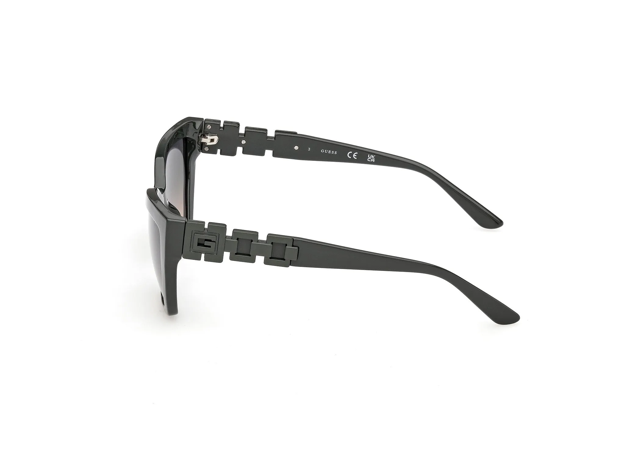 Guess GU00264 96P Occhiali da sole Iniettato Verde Verde Cat Eye Normale - immagine 3