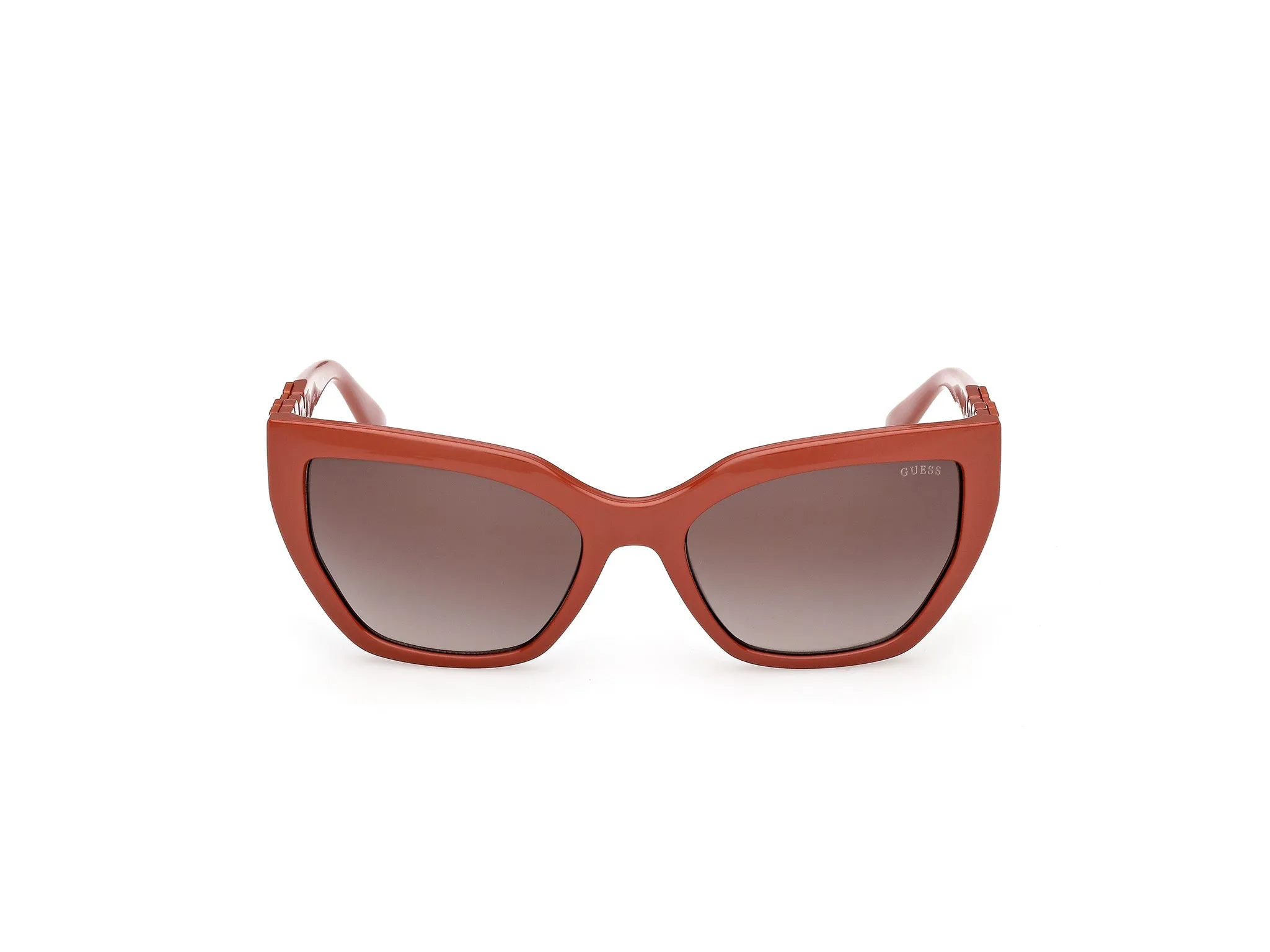 Guess GU00264 44F Occhiali da sole Iniettato Arancione Marrone Cat Eye Normale - immagine 2