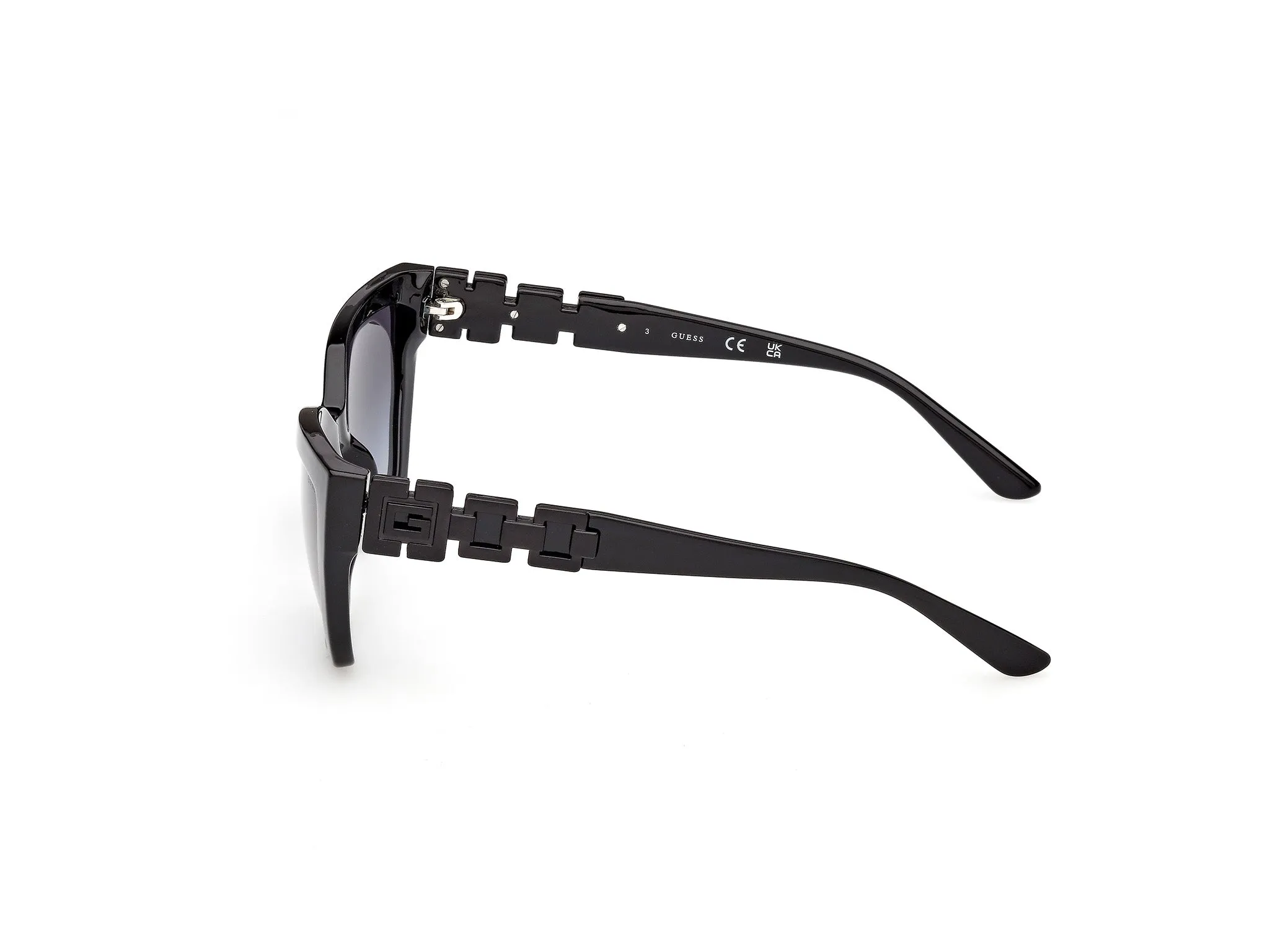 Guess GU00264 01B Occhiali da sole Iniettato Nero Fumo Cat Eye Normale - immagine 3