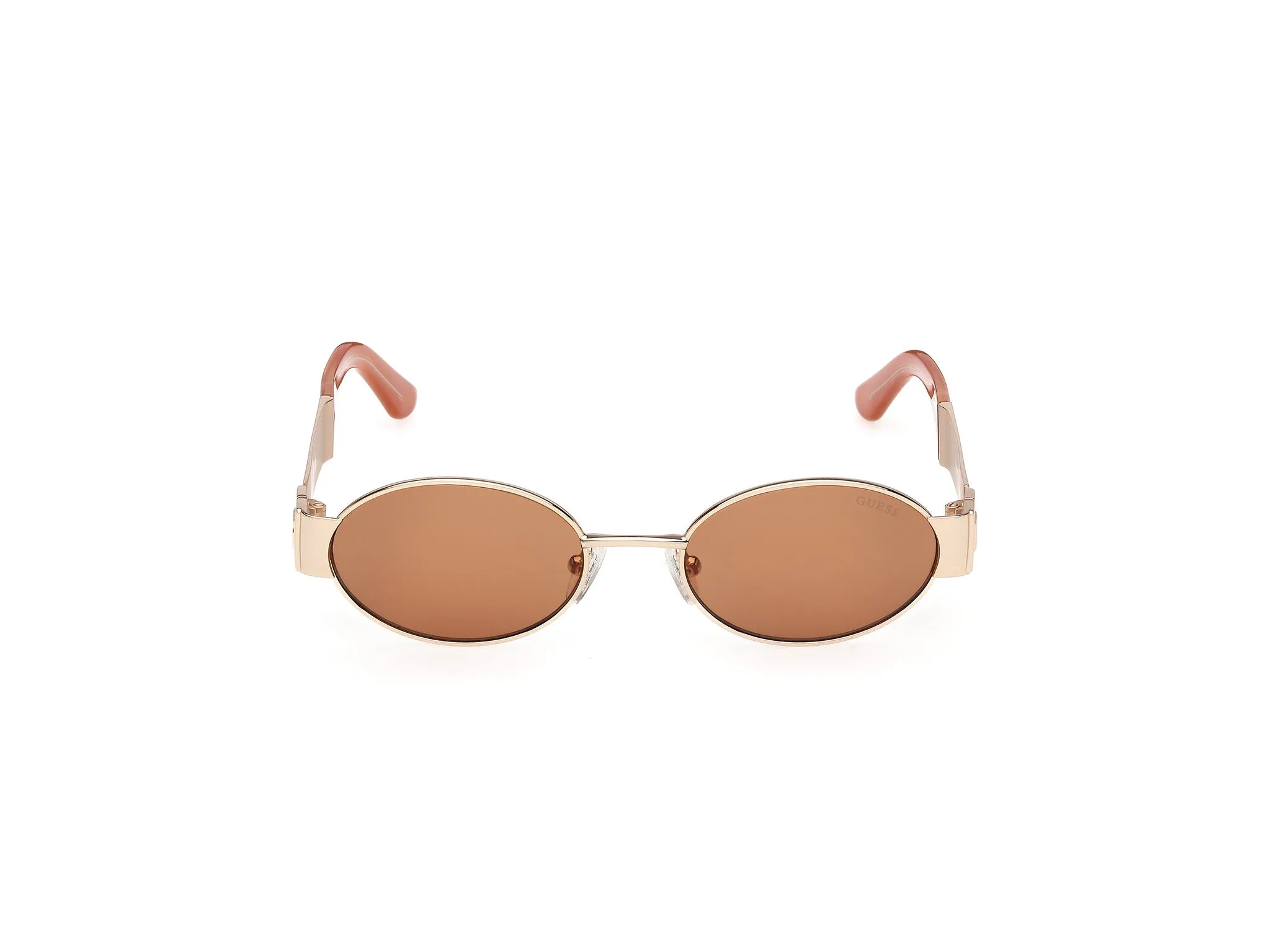 Guess GU00262 32E Occhiali da sole Metallo Oro Marrone Rotonda Normale - immagine 2