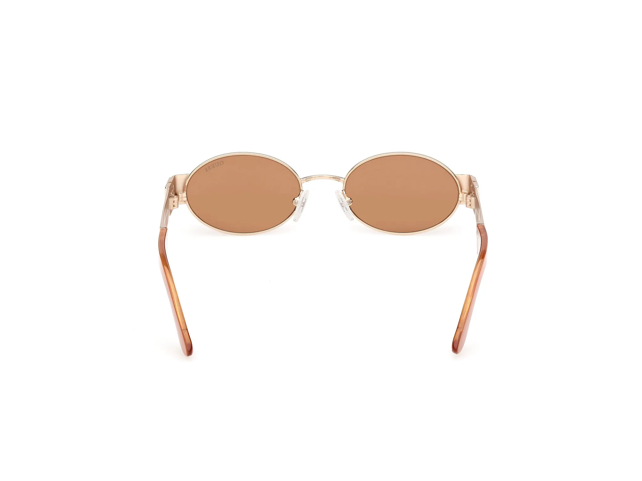 Guess GU00262 32E Occhiali da sole Metallo Oro Marrone Rotonda Normale - immagine 4