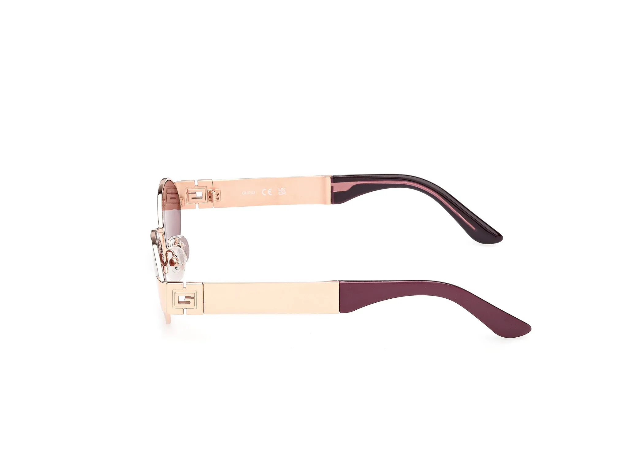 Guess GU00262 28Y Occhiali da sole Metallo Oro Viola Rotonda Normale - immagine 3