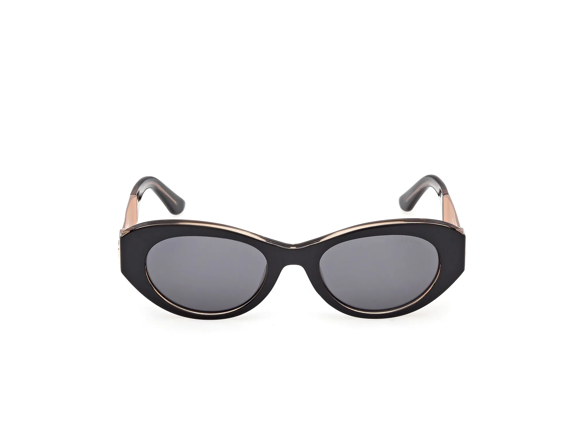 Guess GU00261-H 01A Occhiali da sole Iniettato Nero Fumo Rotonda Normale - immagine 2