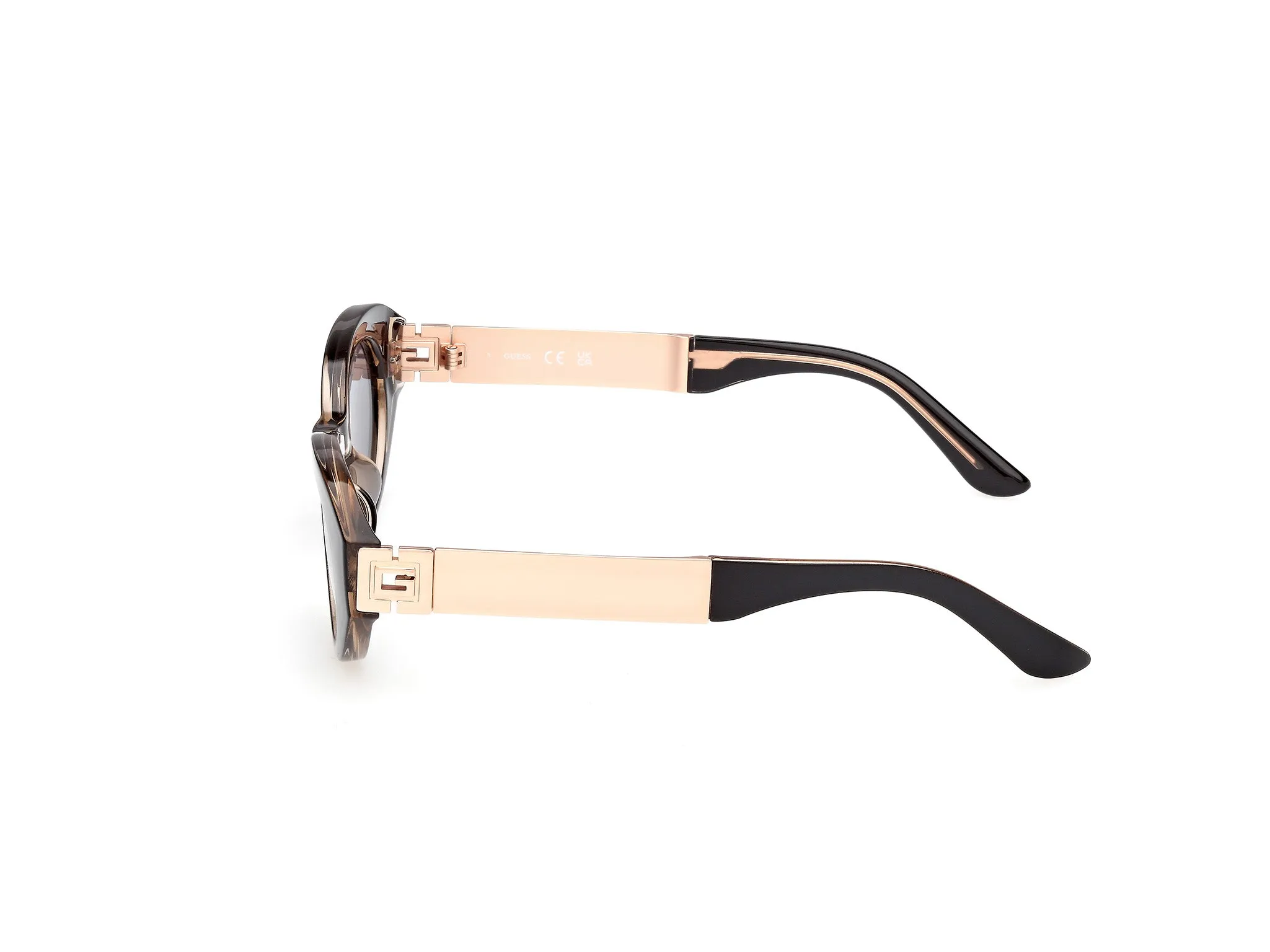 Guess GU00261-H 01A Occhiali da sole Iniettato Nero Fumo Rotonda Normale - immagine 3