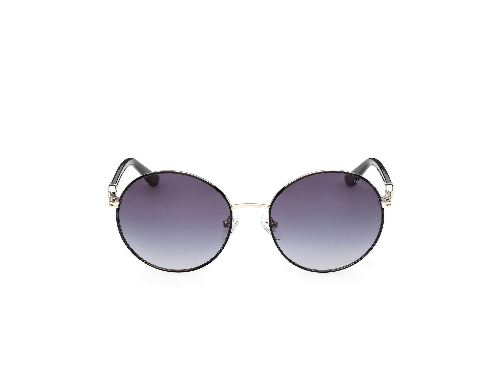 Guess GU00260 01B Occhiali da sole Metallo Nero Fumo Rotonda Normale - immagine 2