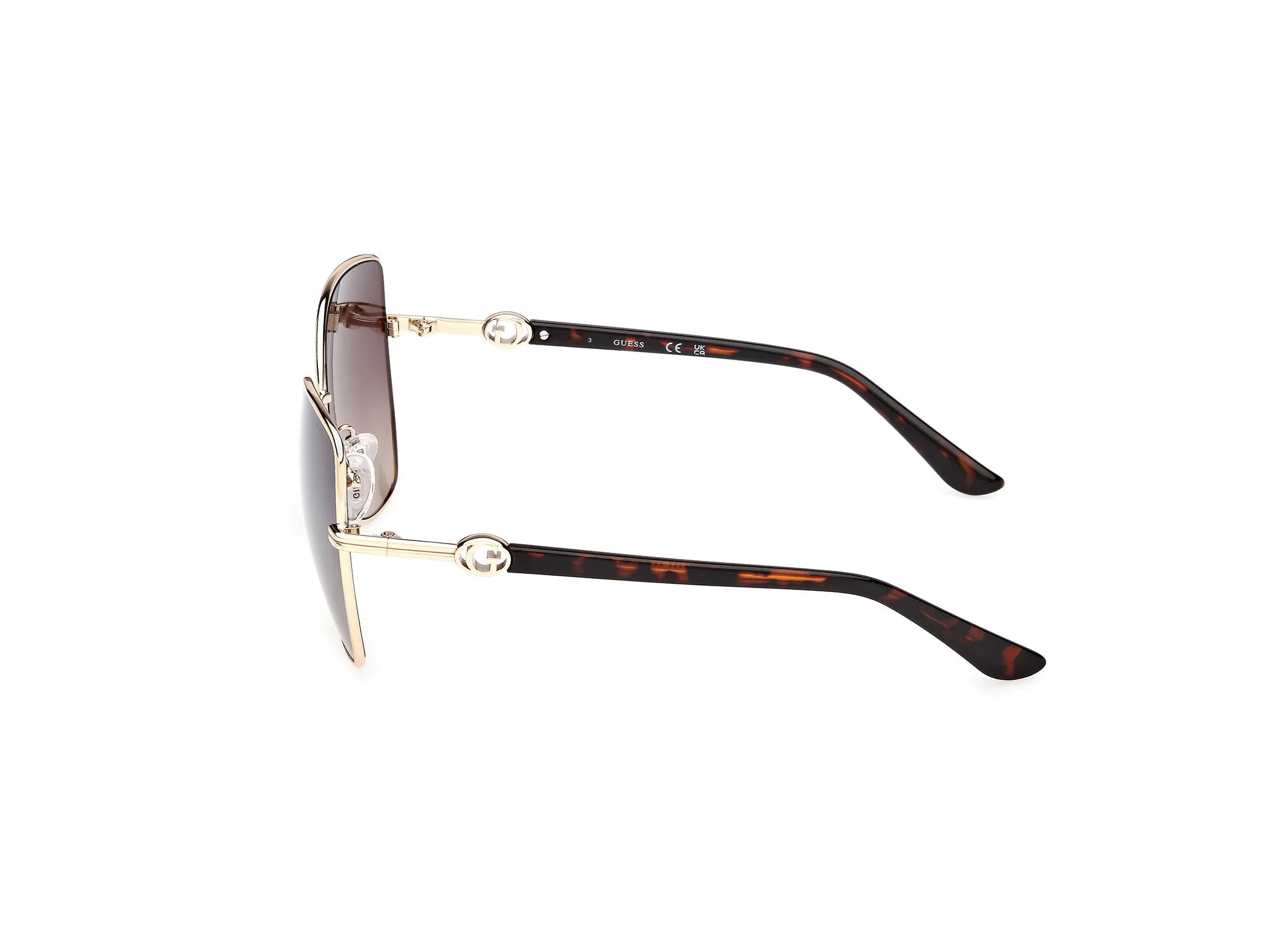 Guess GU00259 32G Occhiali da sole Metallo Oro Marrone Farfalla Normale - immagine 3
