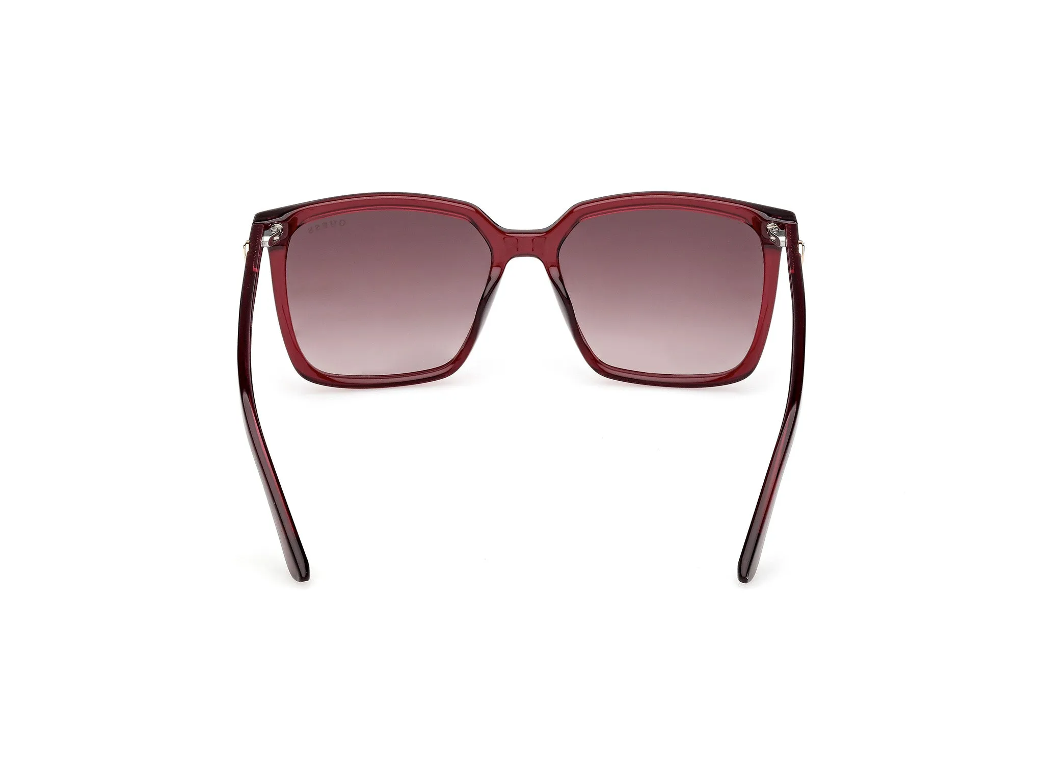 Guess GU00258 69F Occhiali da sole Iniettato Bordeaux Marrone Squadrata Normale - immagine 4