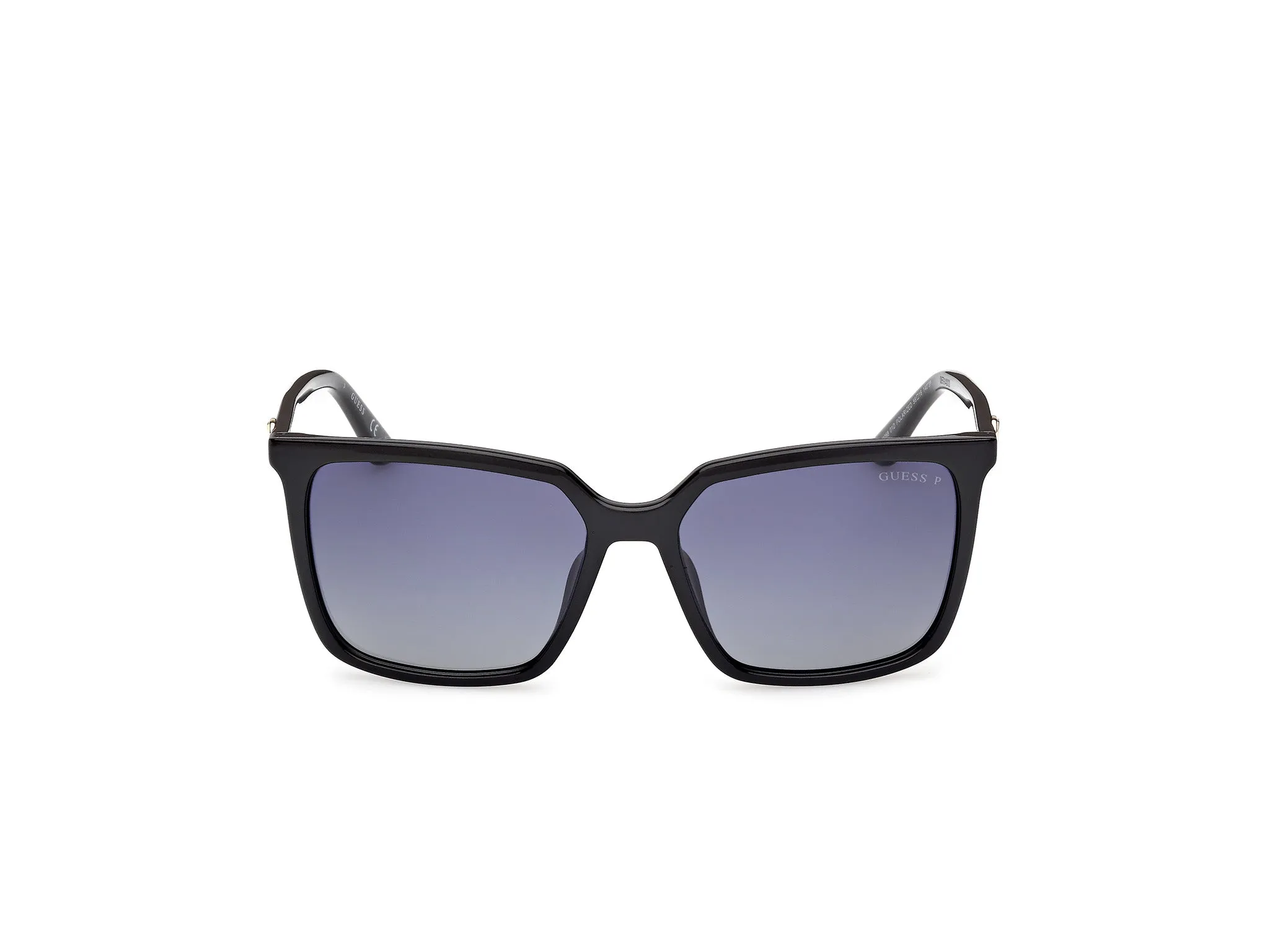 Guess GU00258 01D Occhiali da sole Iniettato Nero Fumo Squadrata Polarizzata - immagine 2