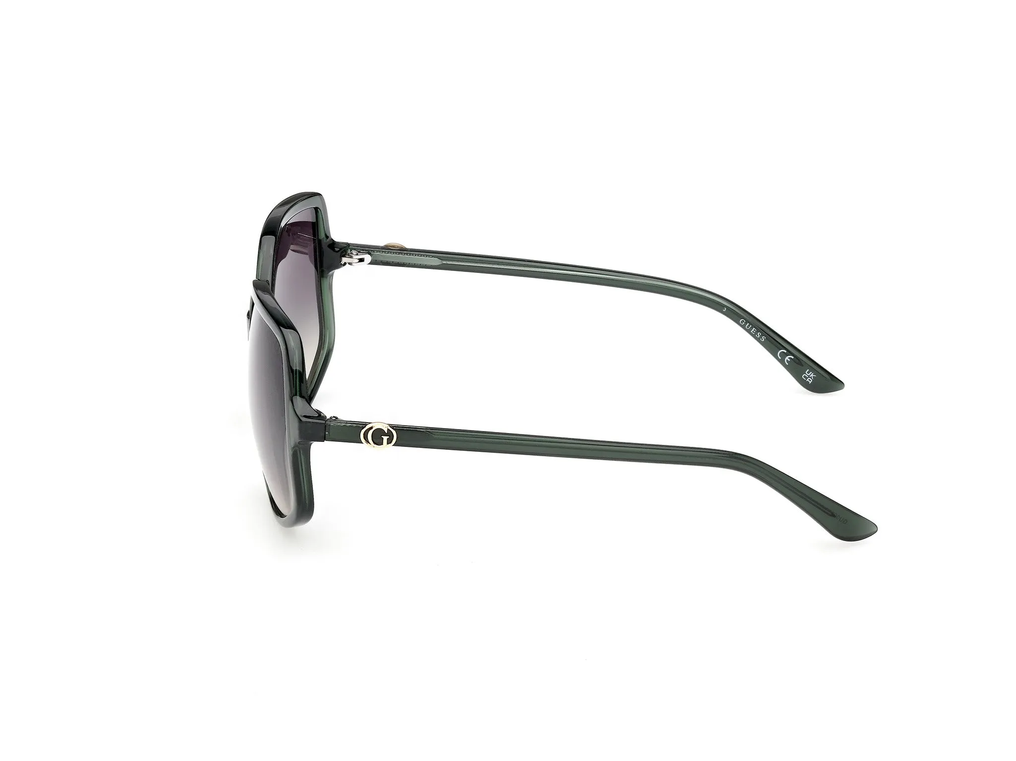 Guess GU00257 96P Occhiali da sole Iniettato Verde Verde Squadrata Normale - immagine 3