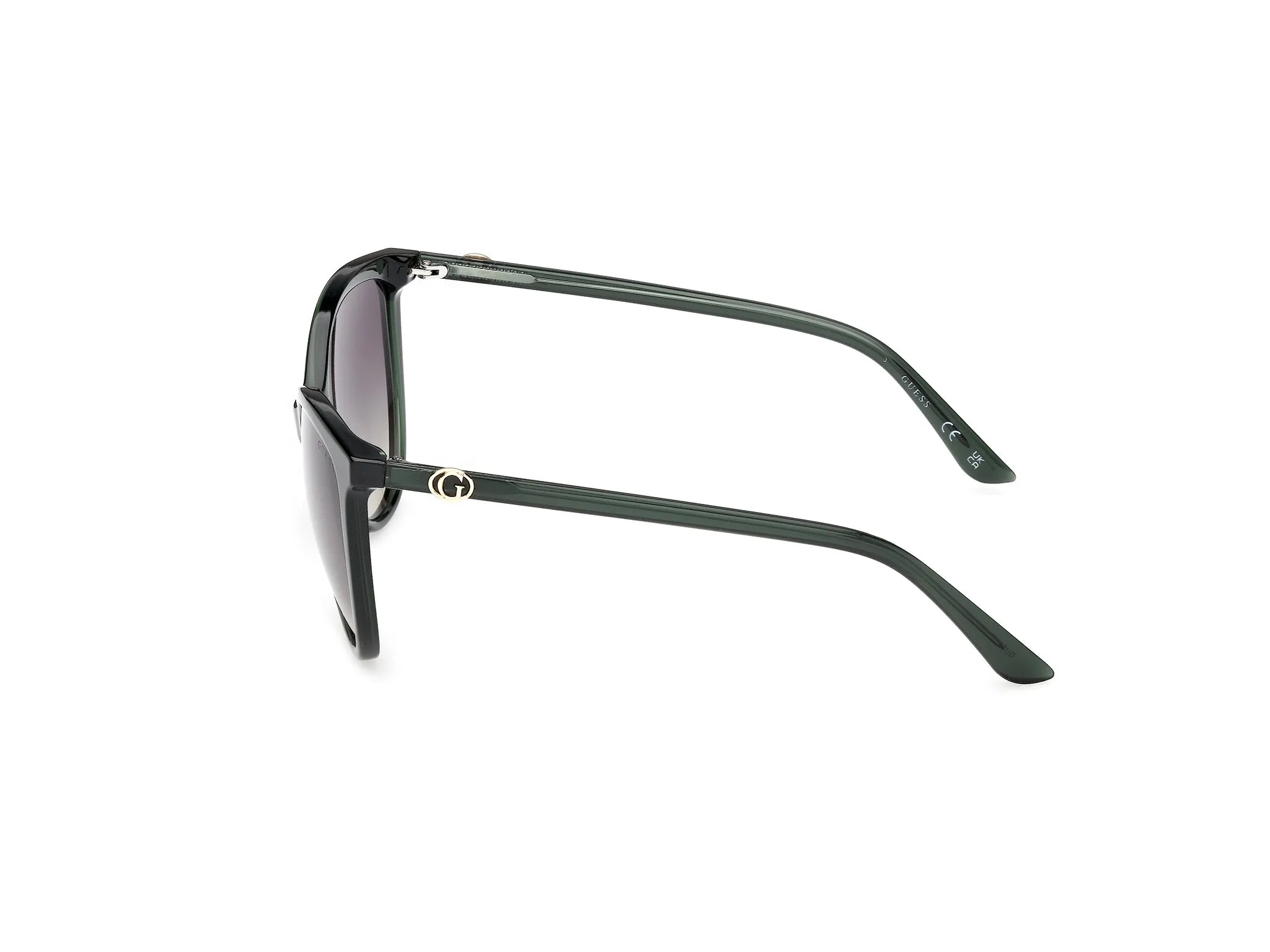 Guess GU00256 96P Occhiali da sole Iniettato Verde Verde Cat Eye Normale - immagine 3