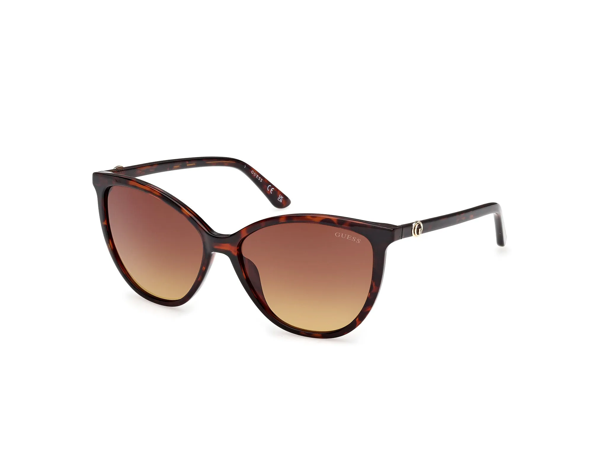 Guess GU00256 52F Occhiali da sole Iniettato Havana Marrone Cat Eye Normale - immagine 1