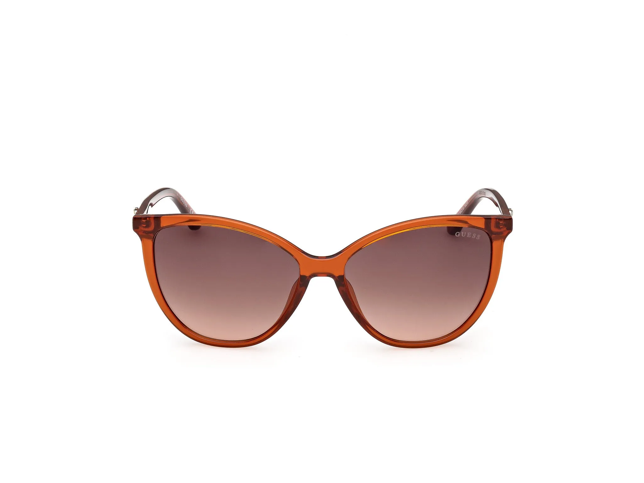 Guess GU00256 44F Occhiali da sole Iniettato Arancione Marrone Cat Eye Normale - immagine 2