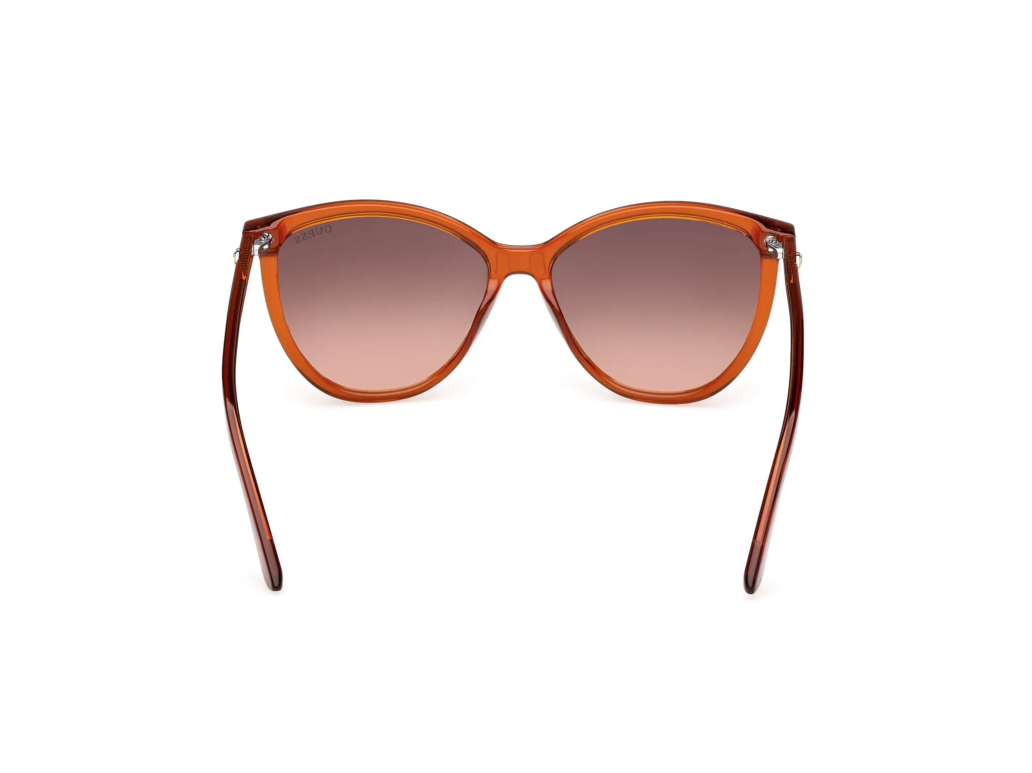 Guess GU00256 44F Occhiali da sole Iniettato Arancione Marrone Cat Eye Normale - immagine 4