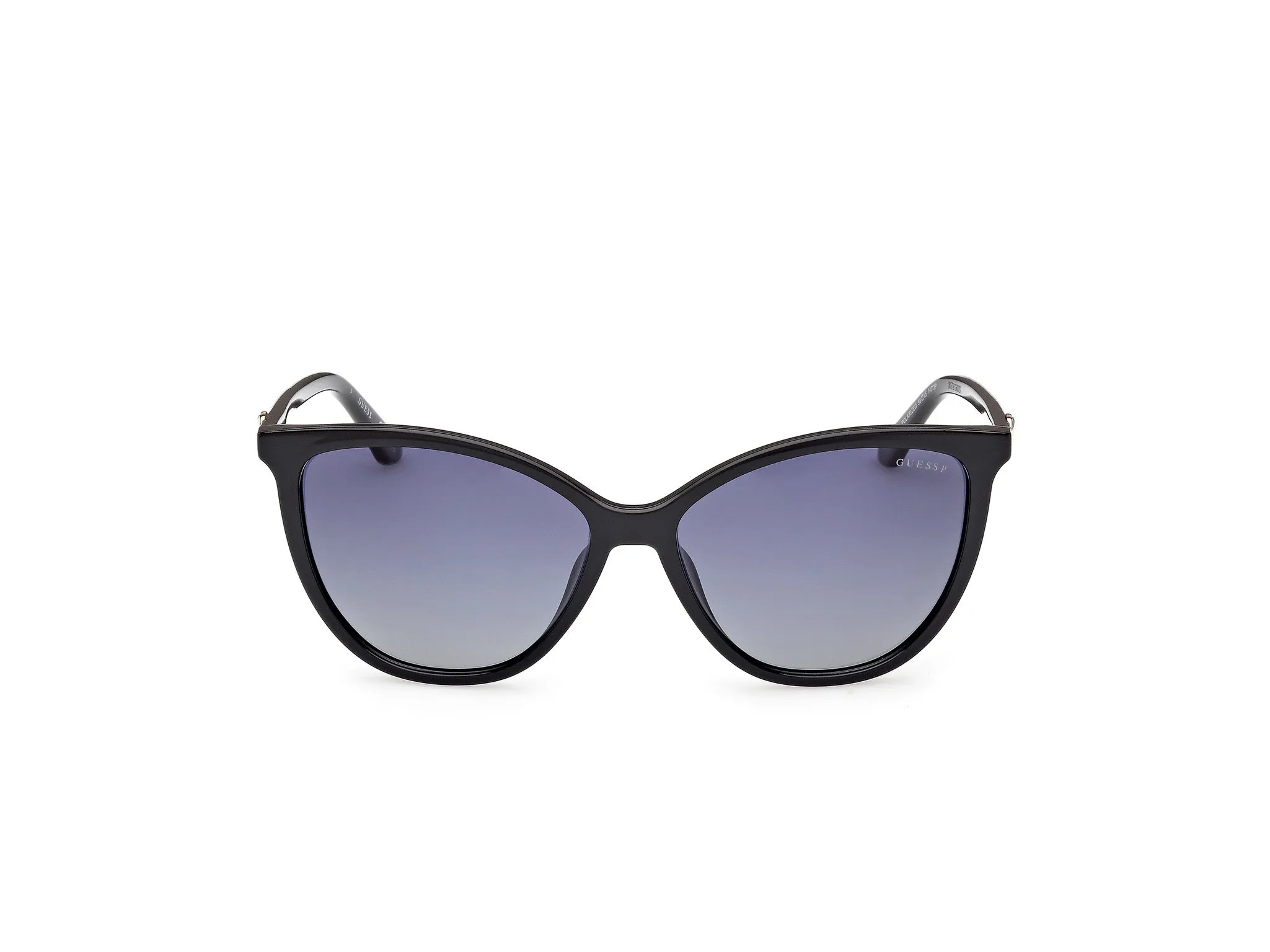 Guess GU00256 01D Occhiali da sole Iniettato Nero Fumo Cat Eye Polarizzata - immagine 2