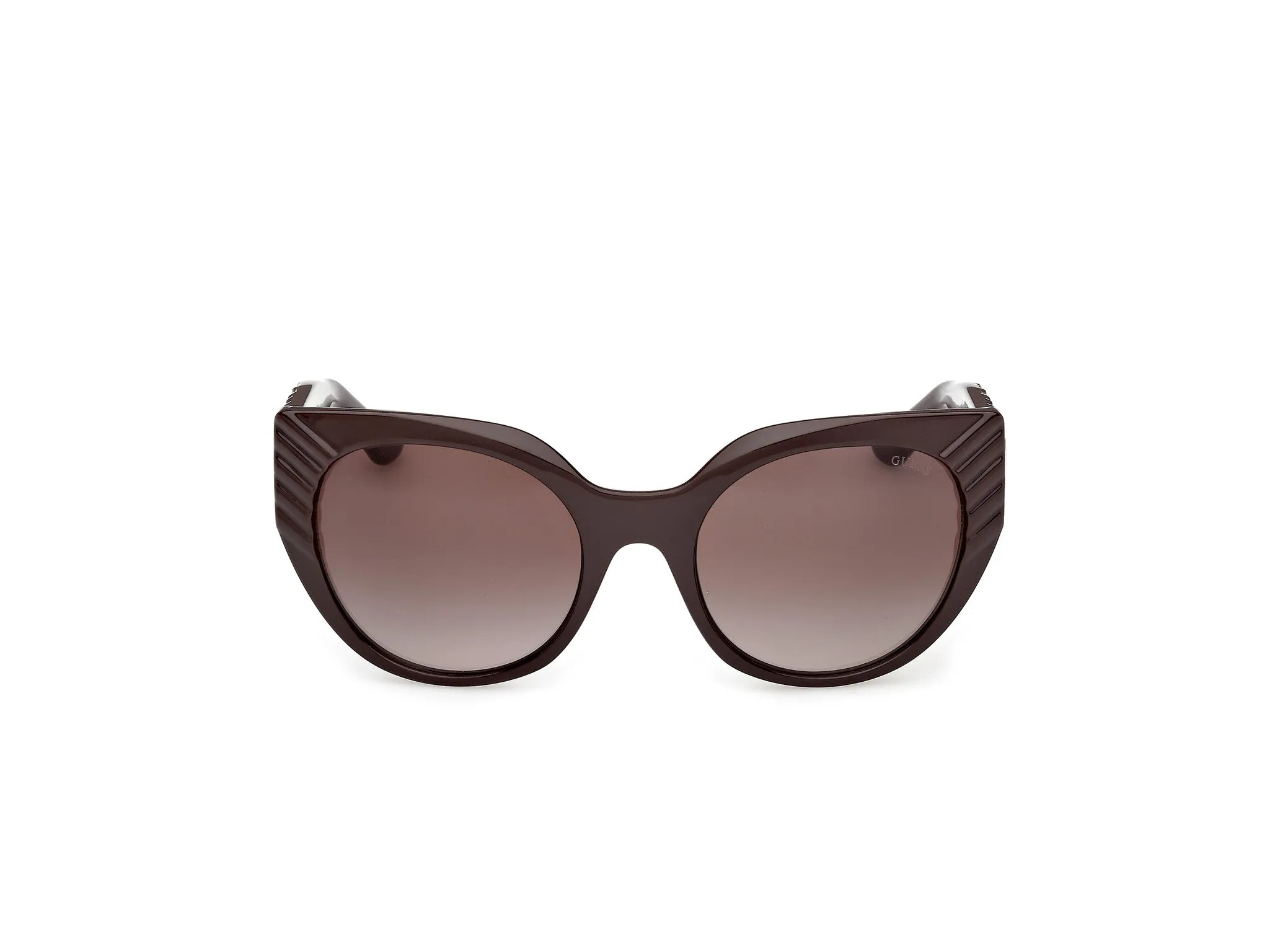 Guess GU00255 48F Occhiali da sole Iniettato Marrone Marrone Cat Eye Normale - immagine 2