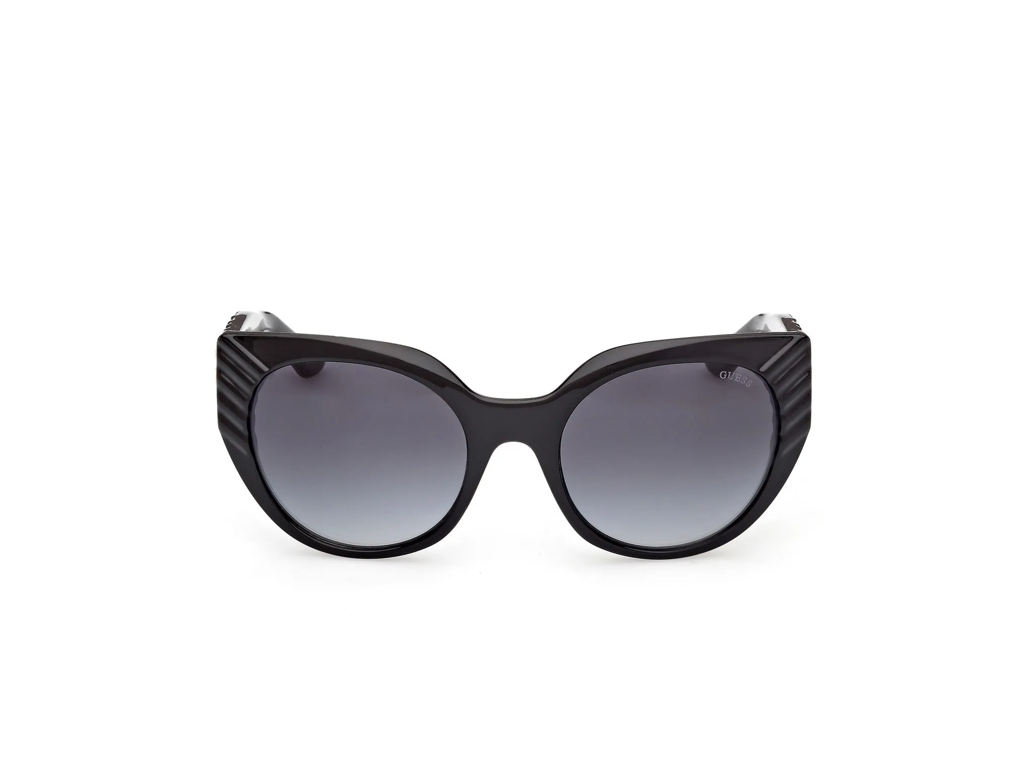 Guess GU00255 01B Occhiali da sole Iniettato Nero Fumo Cat Eye Normale - immagine 2
